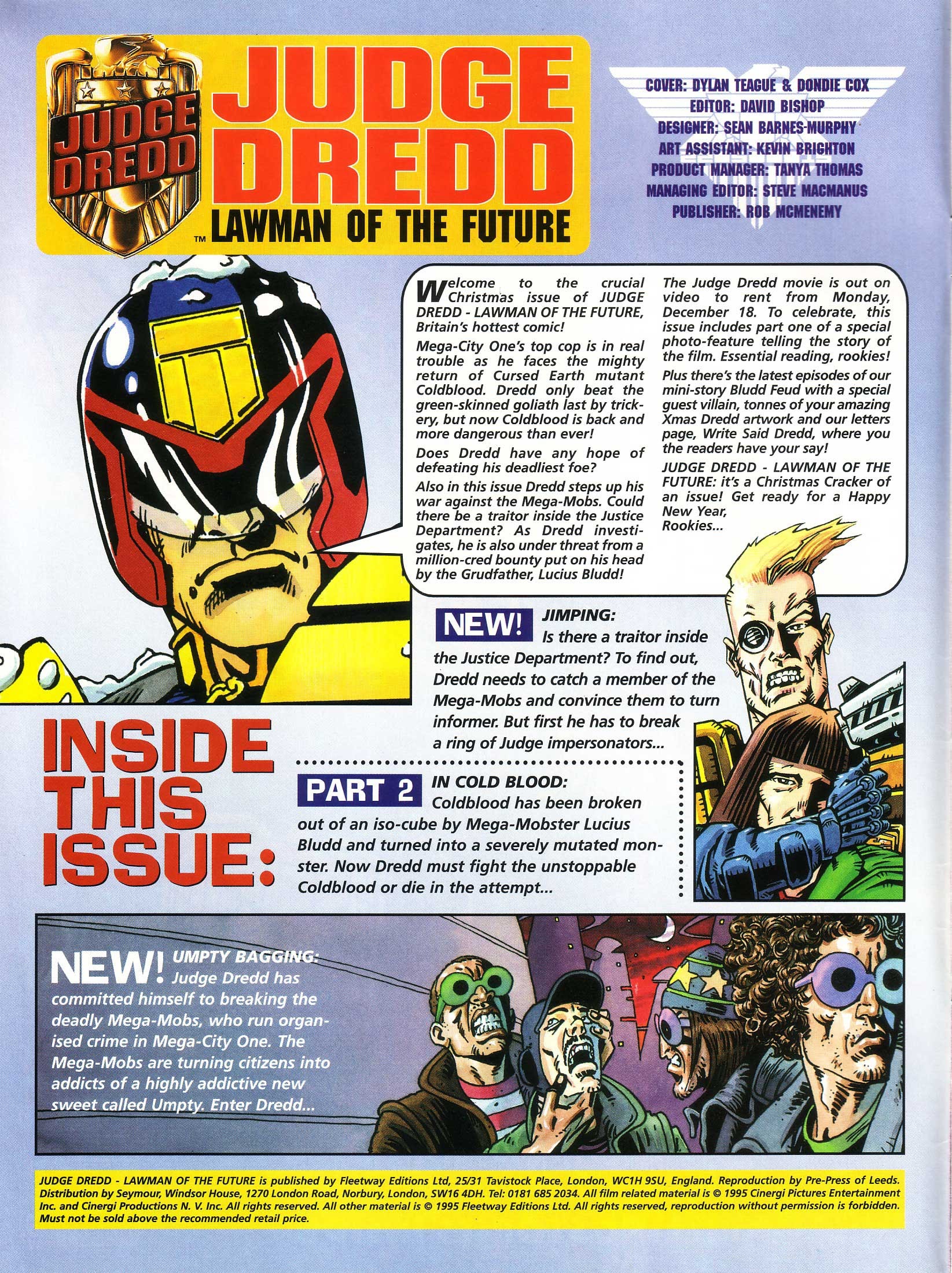 Read online Judge Dredd Lawman of the Future comic -  Issue #12 - 2