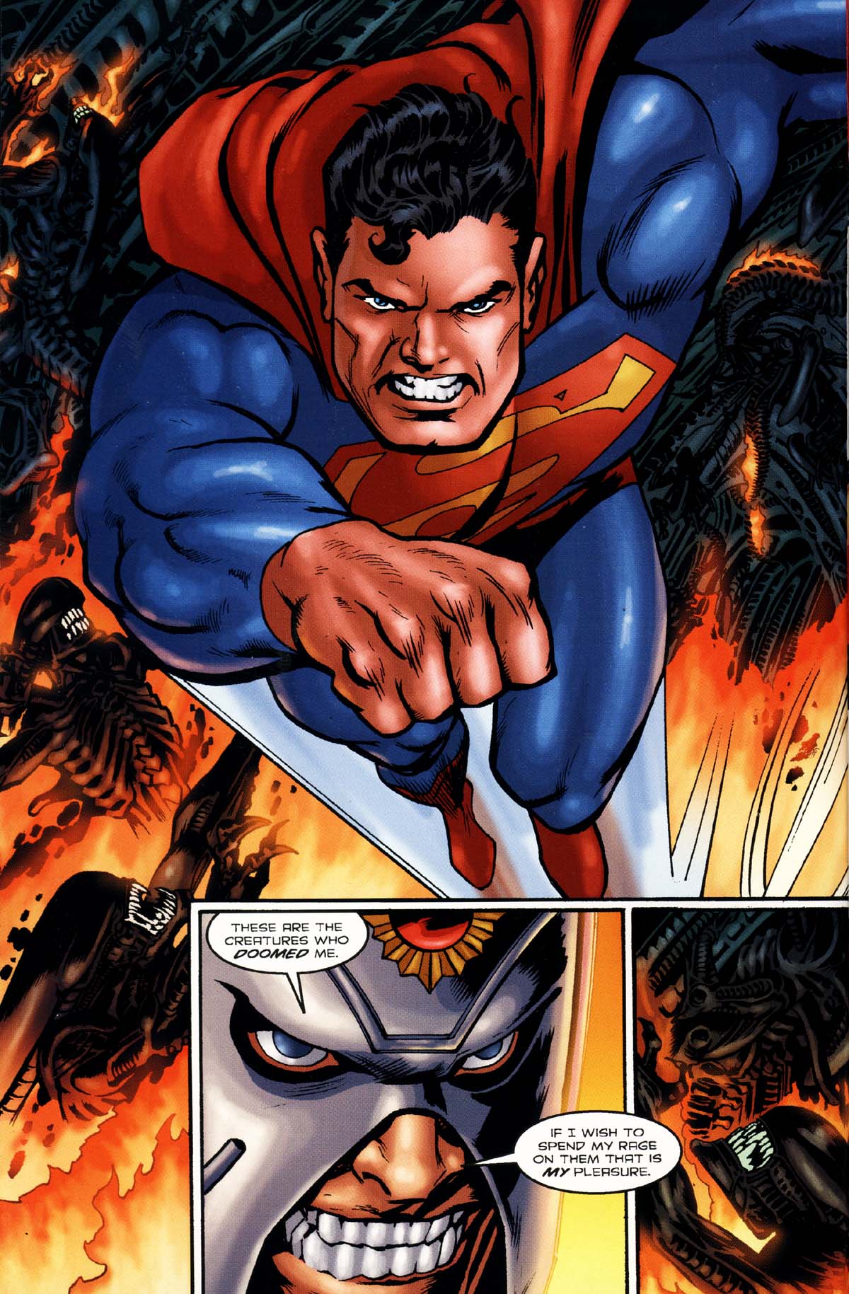 Read online Superman/Aliens 2: God War comic -  Issue #4 - 4