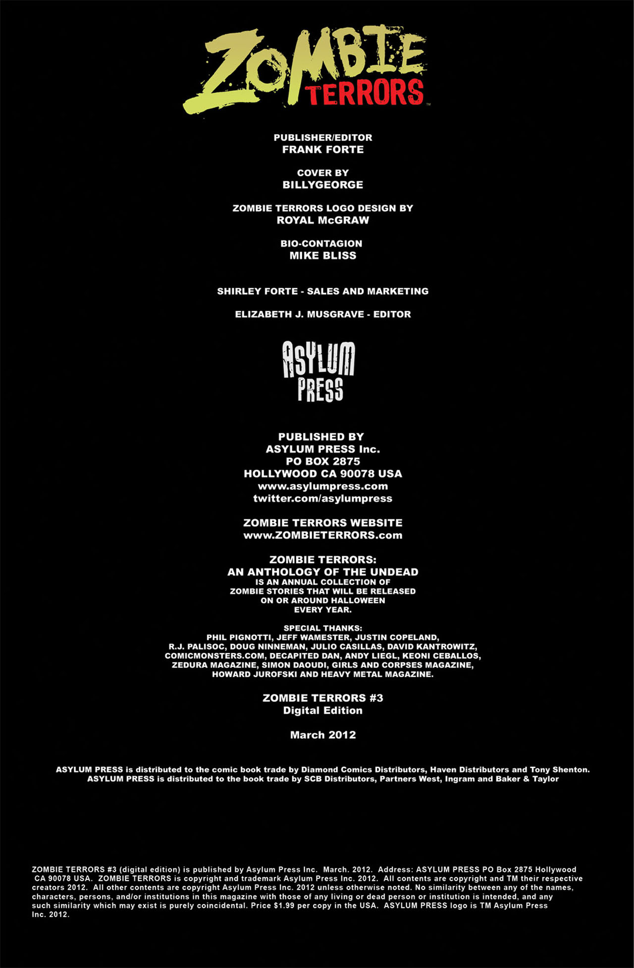 Read online Zombie Terrors comic -  Issue #3 - 4