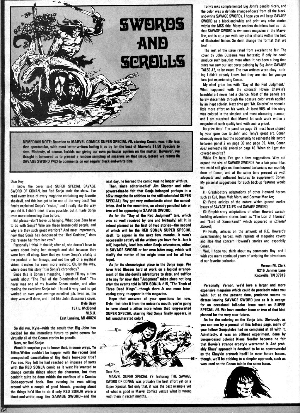 Read online The Savage Sword Of Conan comic -  Issue #41 - 64