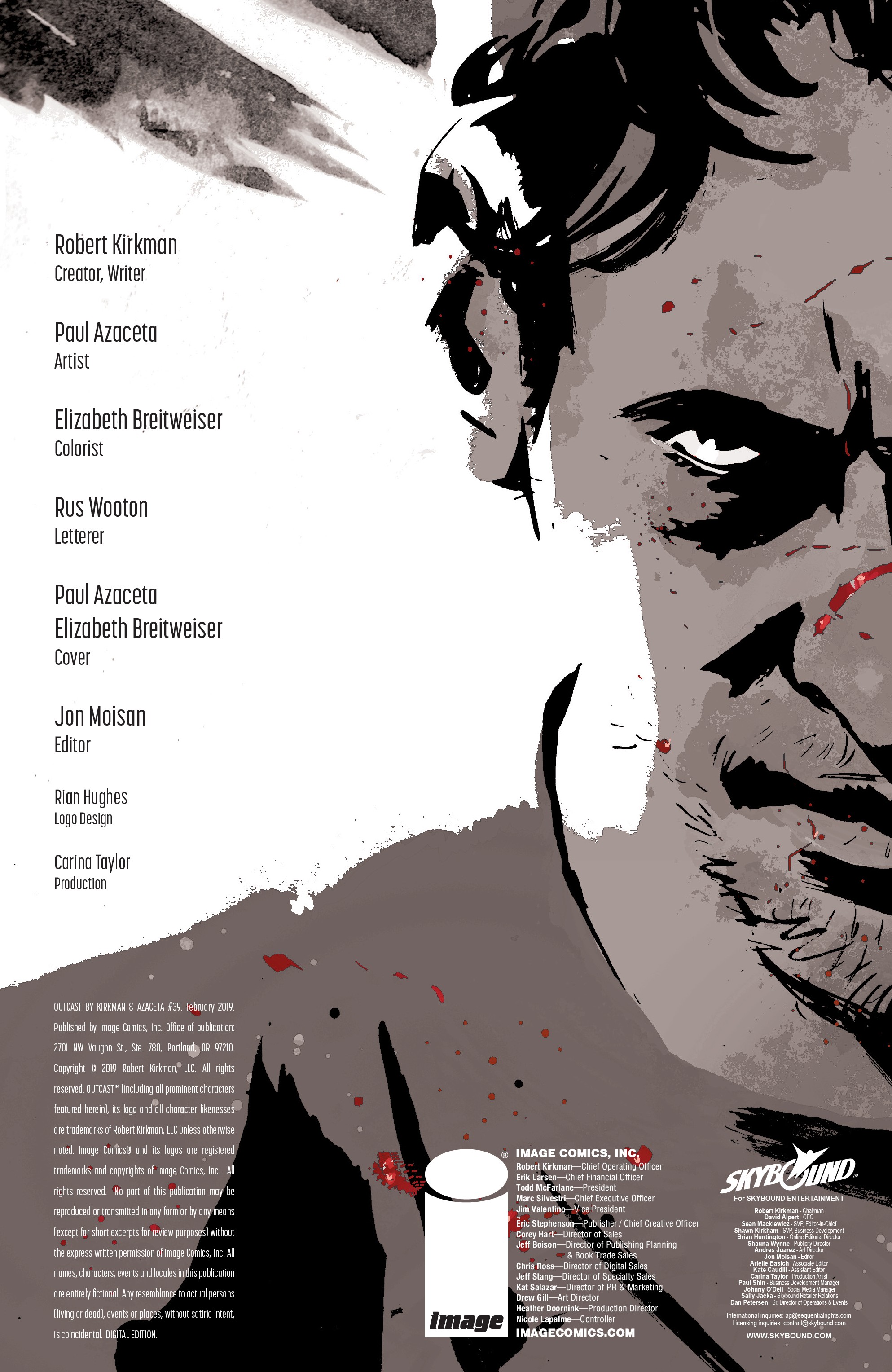 Read online Outcast by Kirkman & Azaceta comic -  Issue #39 - 2