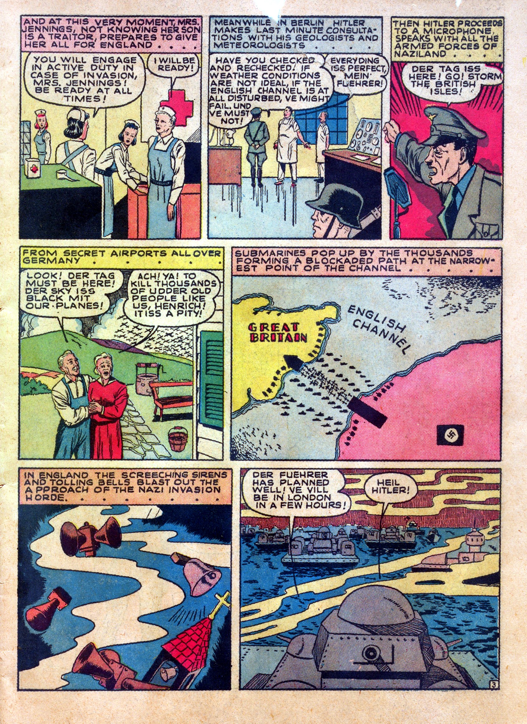 Read online Our Flag Comics comic -  Issue #1 - 5