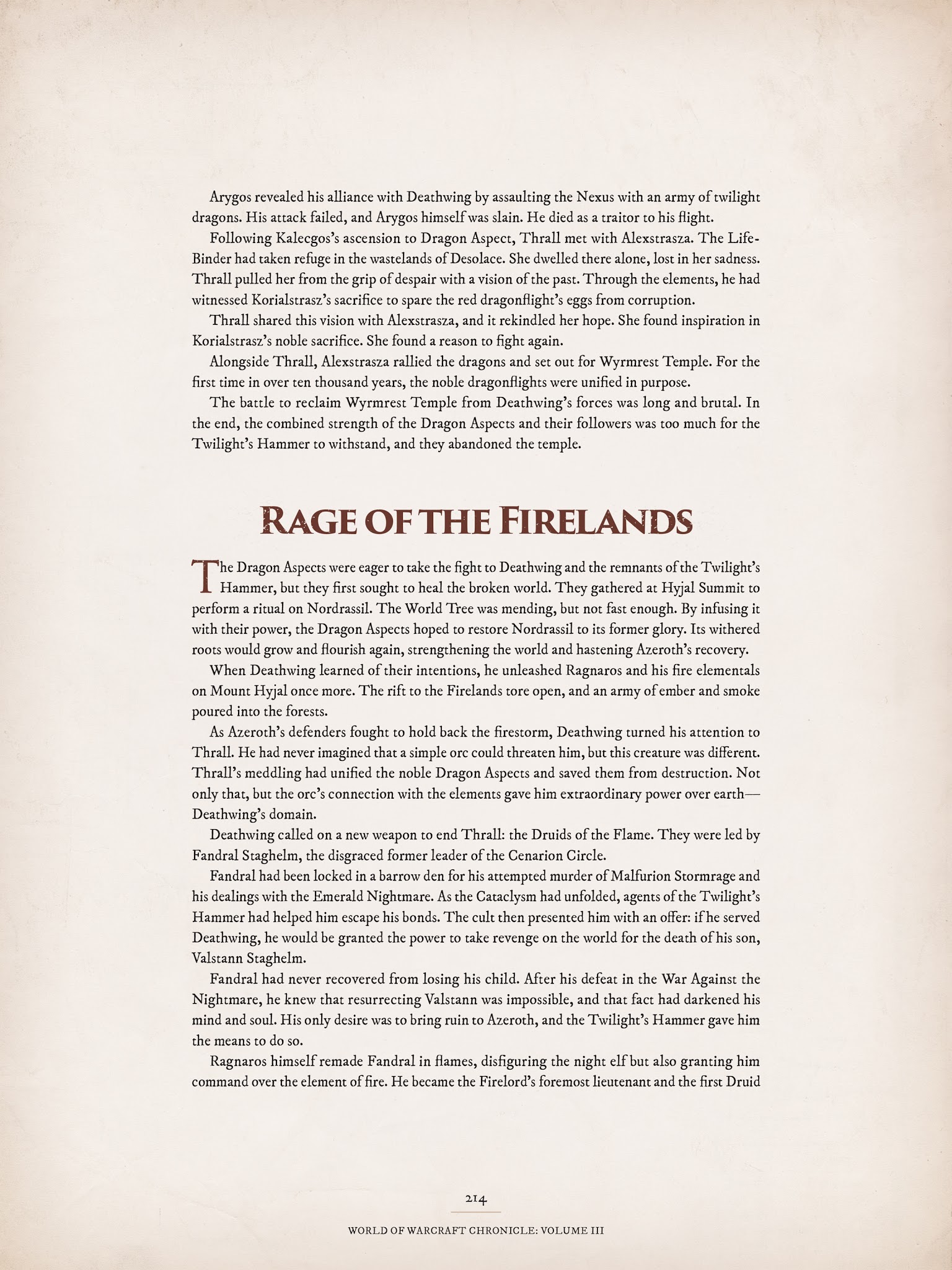 Read online World of Warcraft Chronicle Vol. 3 comic -  Issue # Full - 205