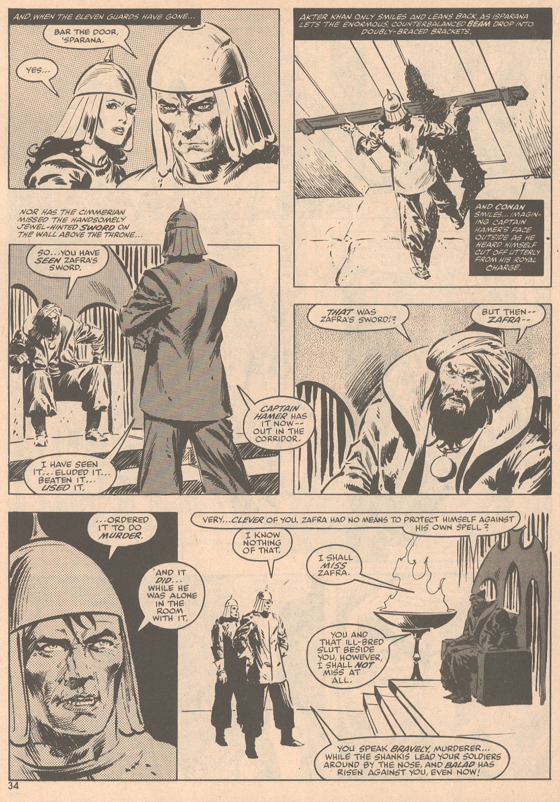 Read online The Savage Sword Of Conan comic -  Issue #58 - 35