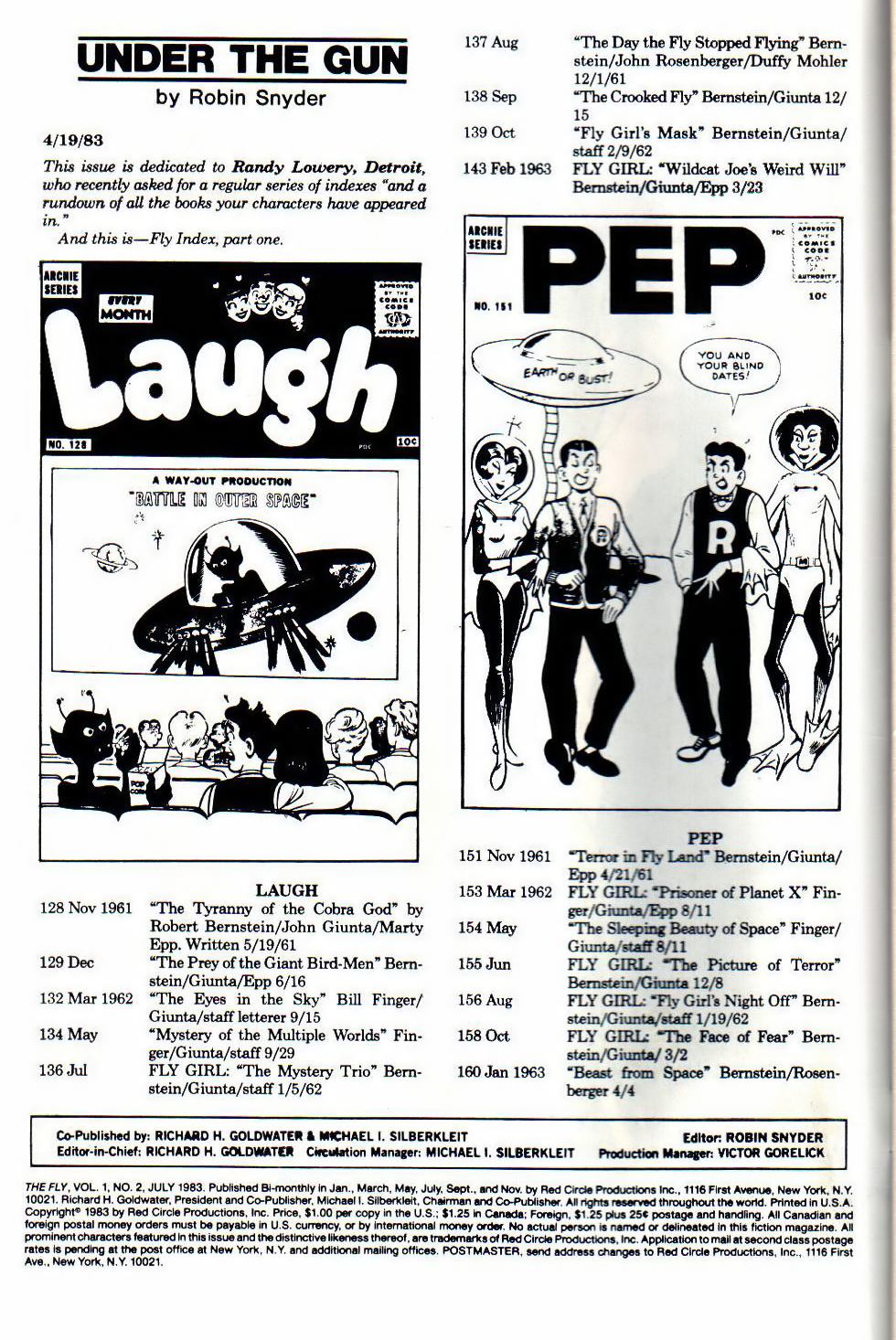 Read online The Fly (1983) comic -  Issue #2 - 2
