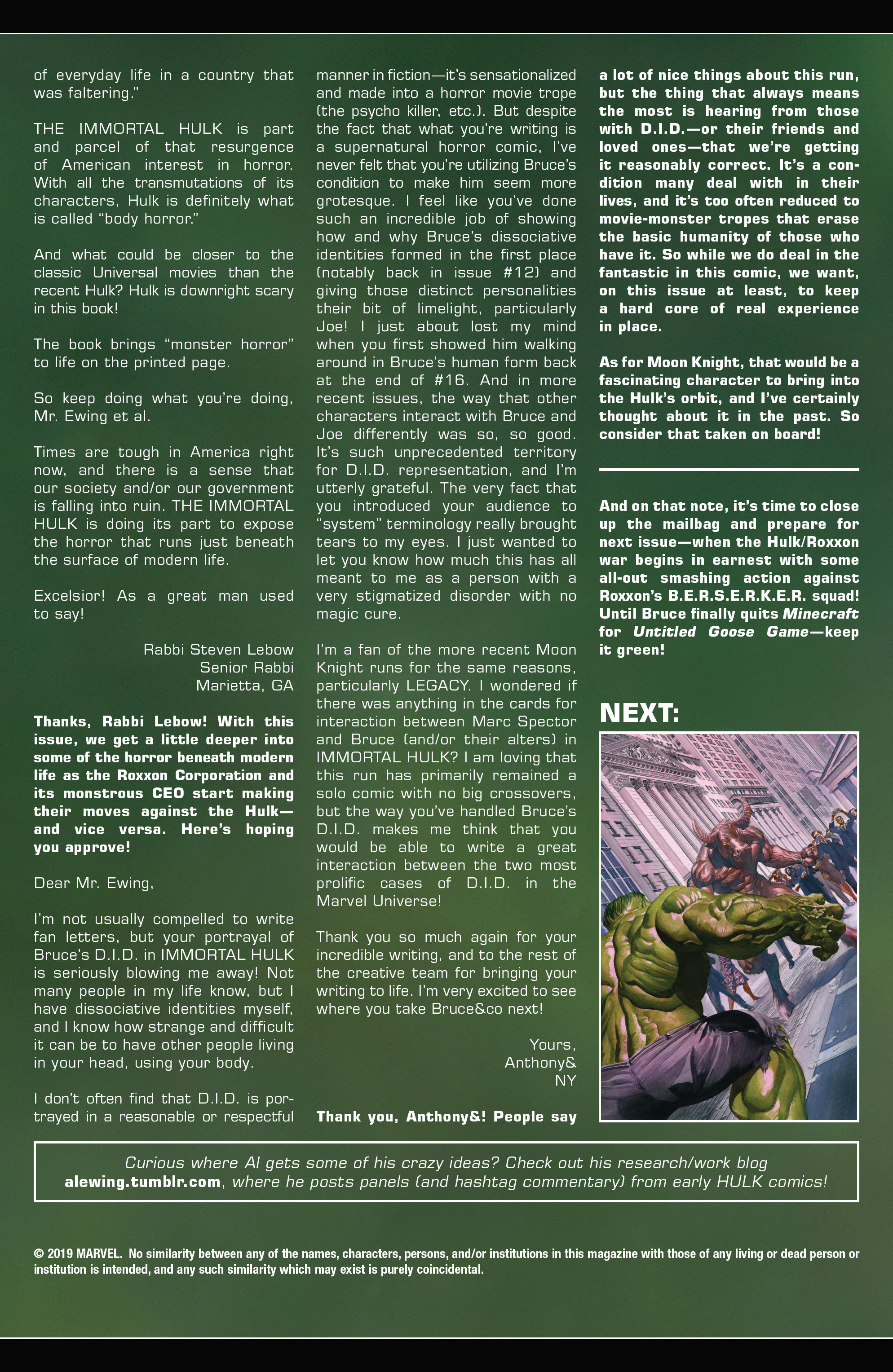 Read online Immortal Hulk comic -  Issue #26 - 24