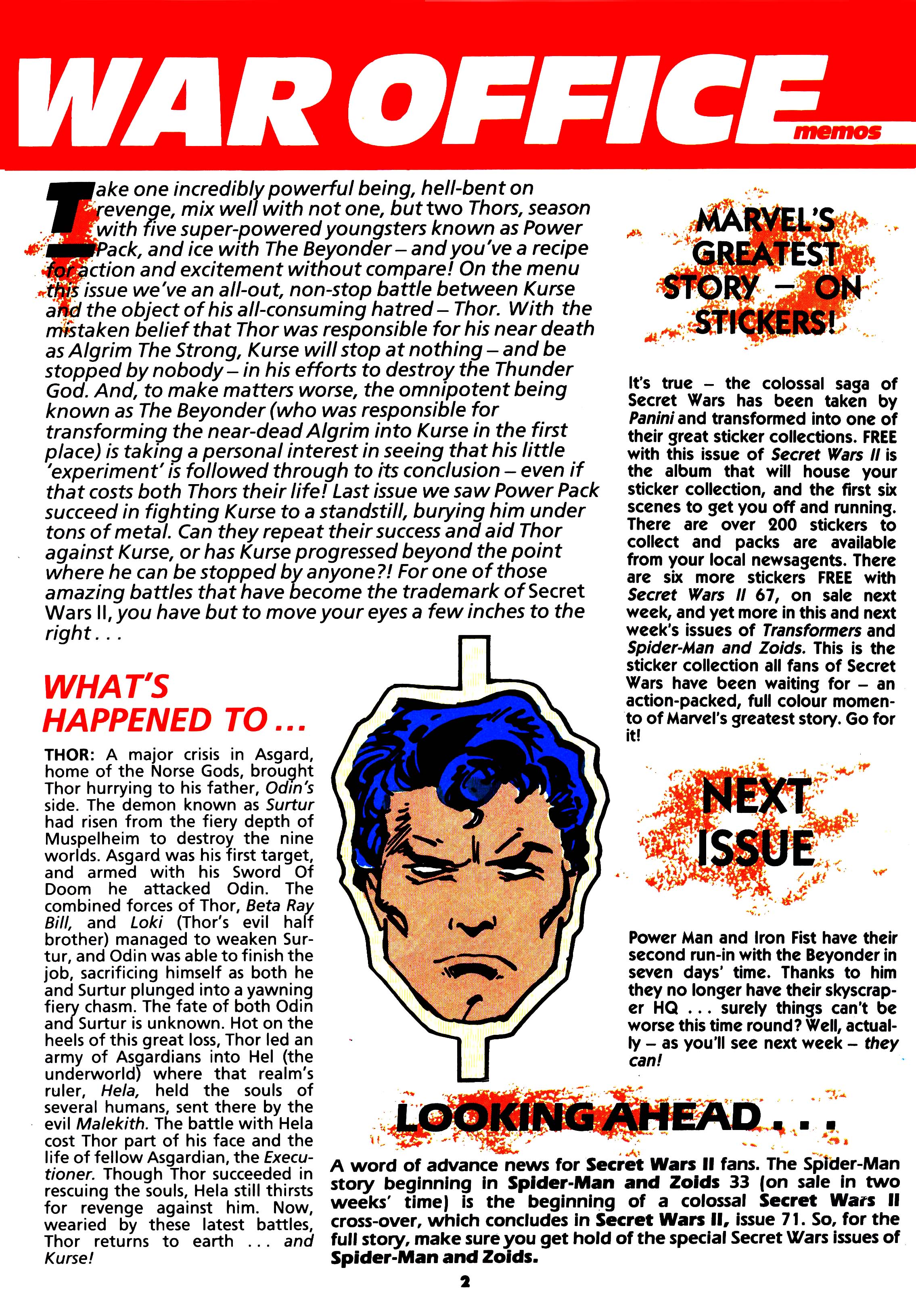 Read online Secret Wars (1985) comic -  Issue #66 - 2