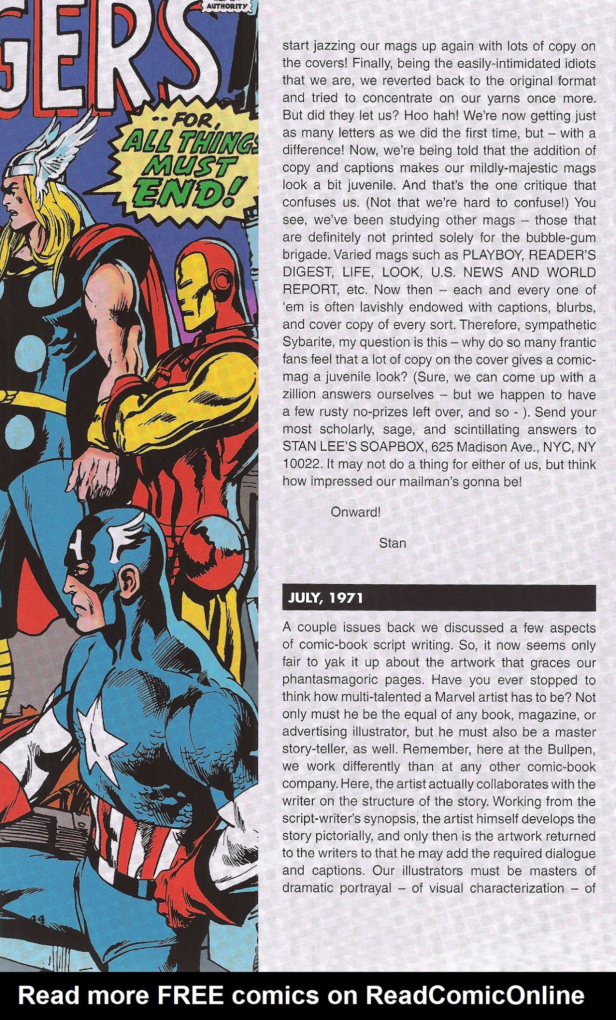 Read online Stan's Soapbox: The Collection comic -  Issue # TPB - 38