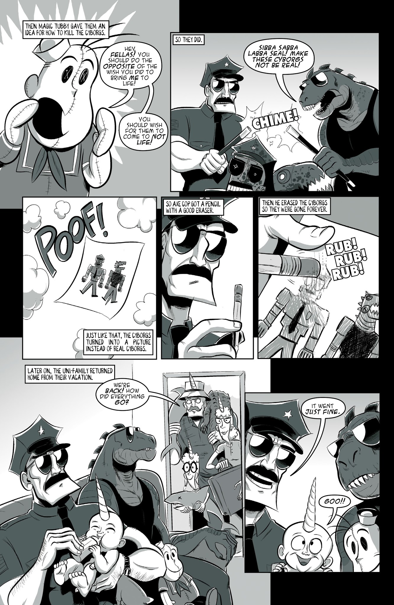 Read online Axe Cop comic -  Issue # TPB 3 - 108