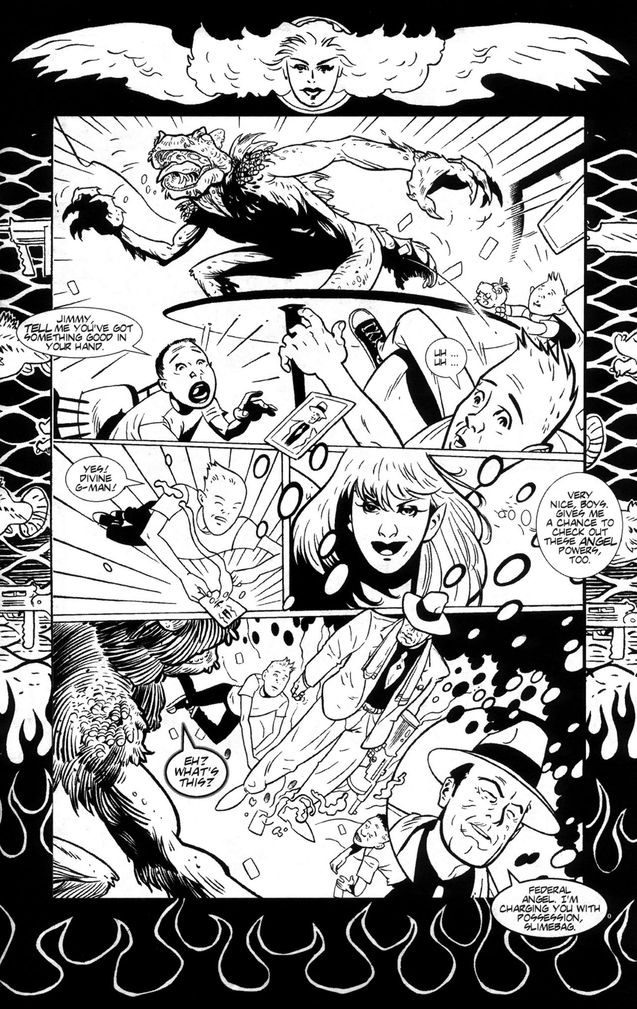 Read online Warrior Nun: Black & White comic -  Issue #5 - 21