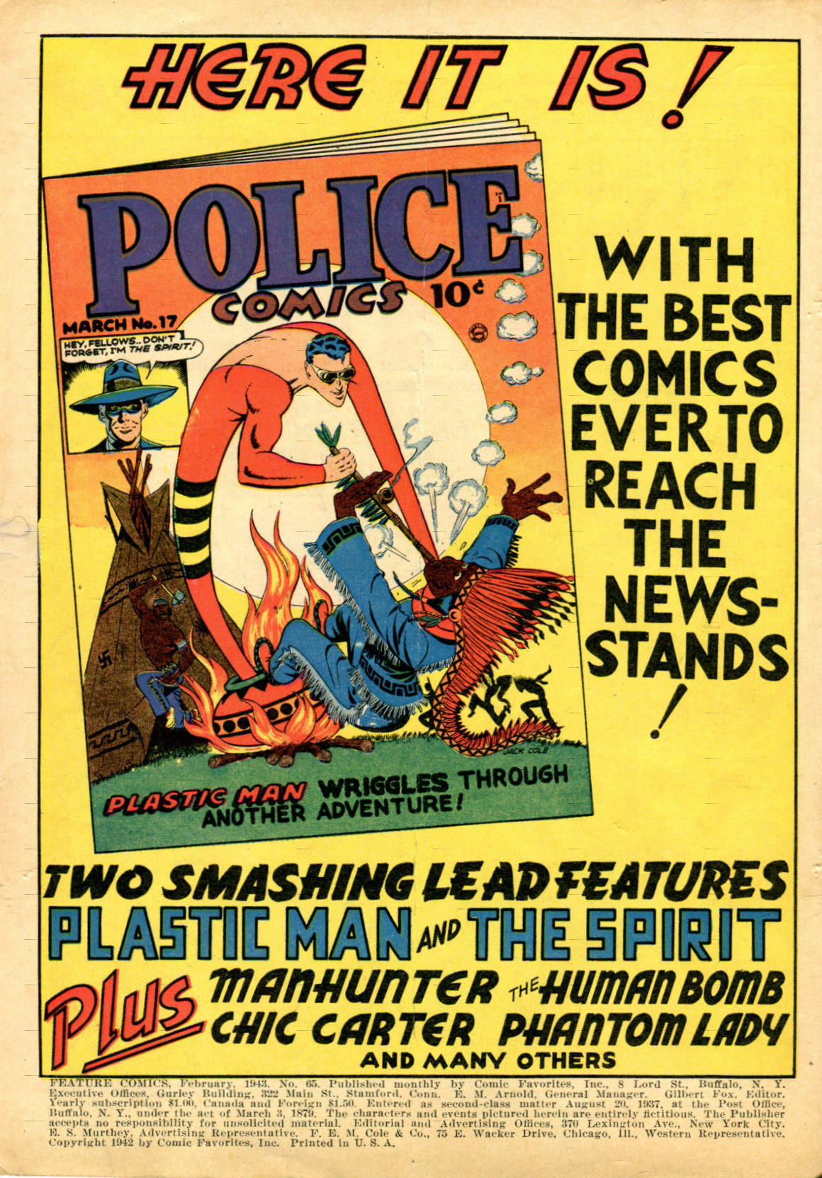 Read online Feature Comics comic -  Issue #65 - 2