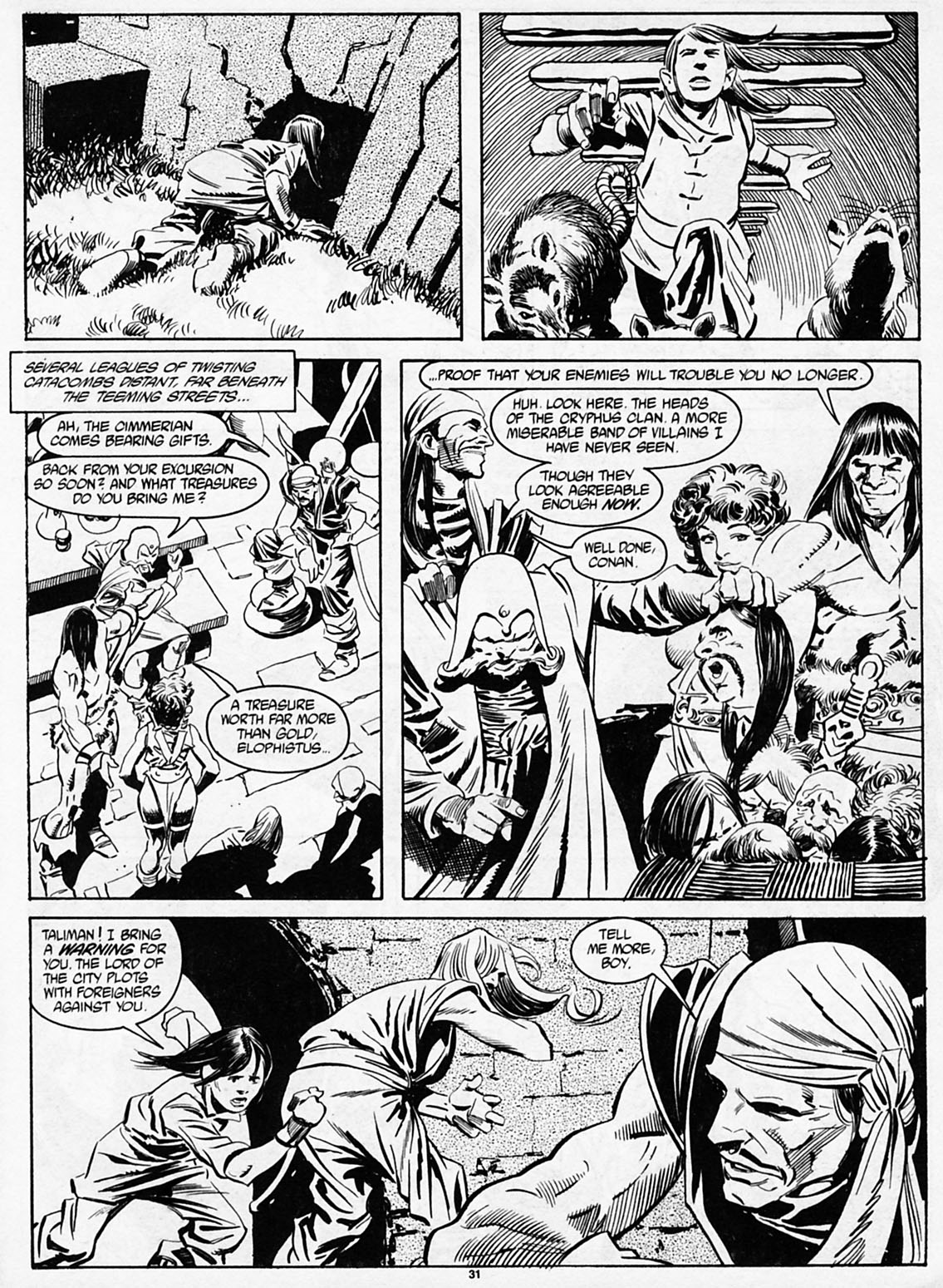 Read online The Savage Sword Of Conan comic -  Issue #186 - 33
