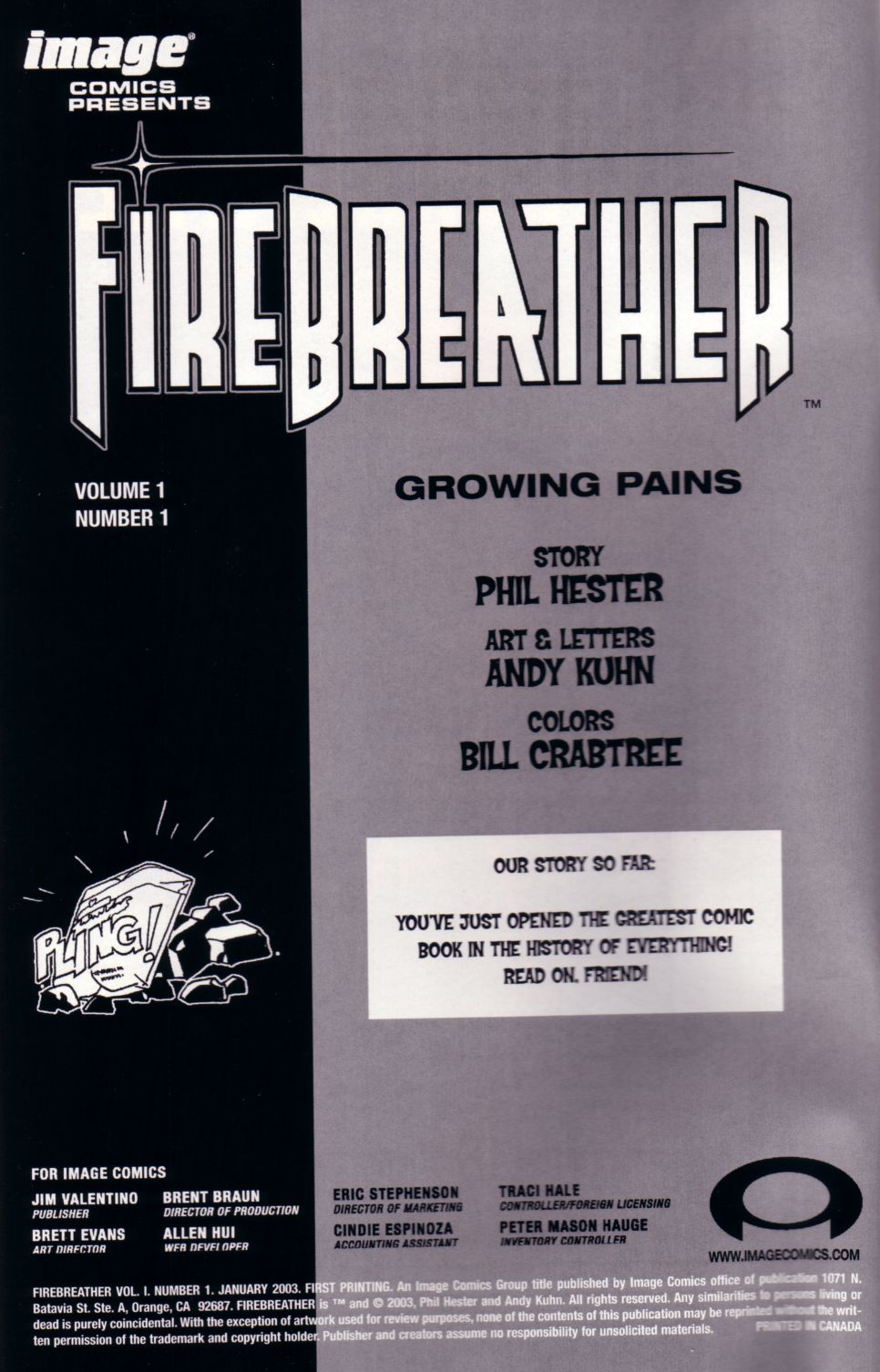 Read online FireBreather (2003) comic -  Issue #1 - 2