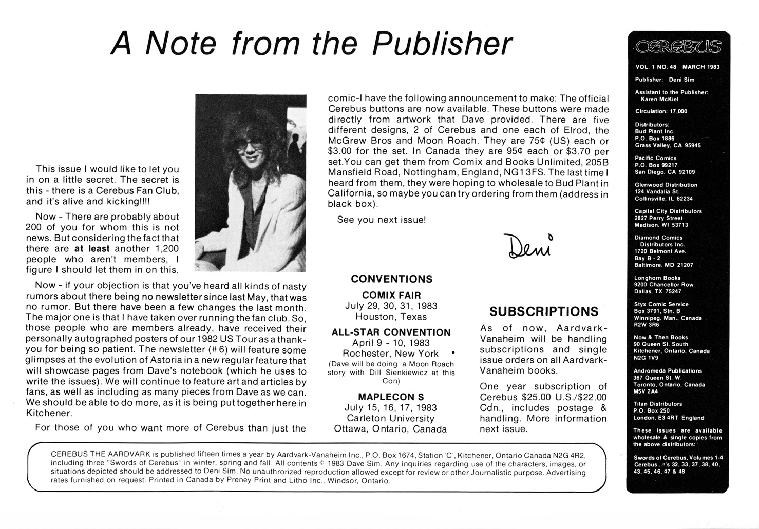 Read online Cerebus comic -  Issue #48 - 2