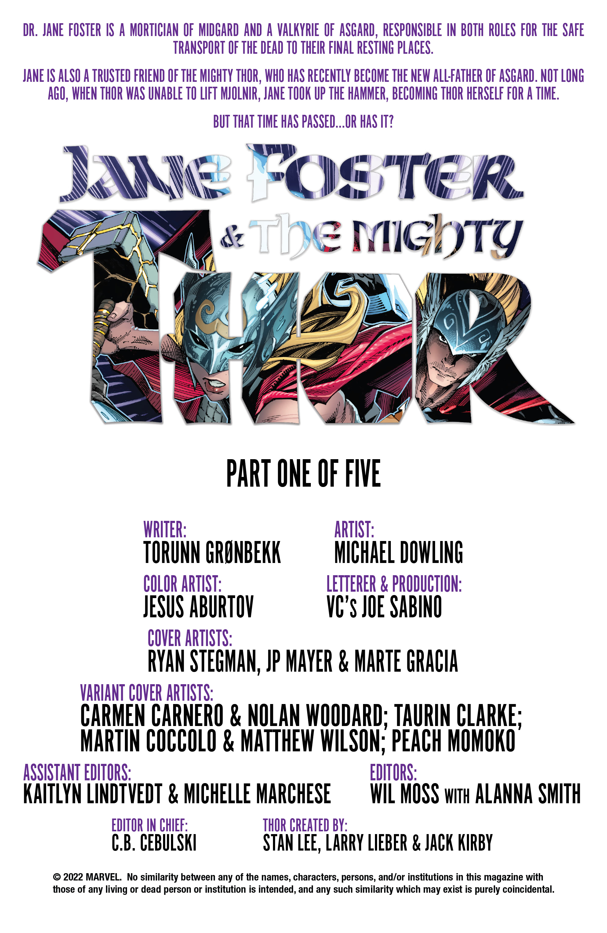 Read online Jane Foster & The Mighty Thor comic -  Issue #1 - 2