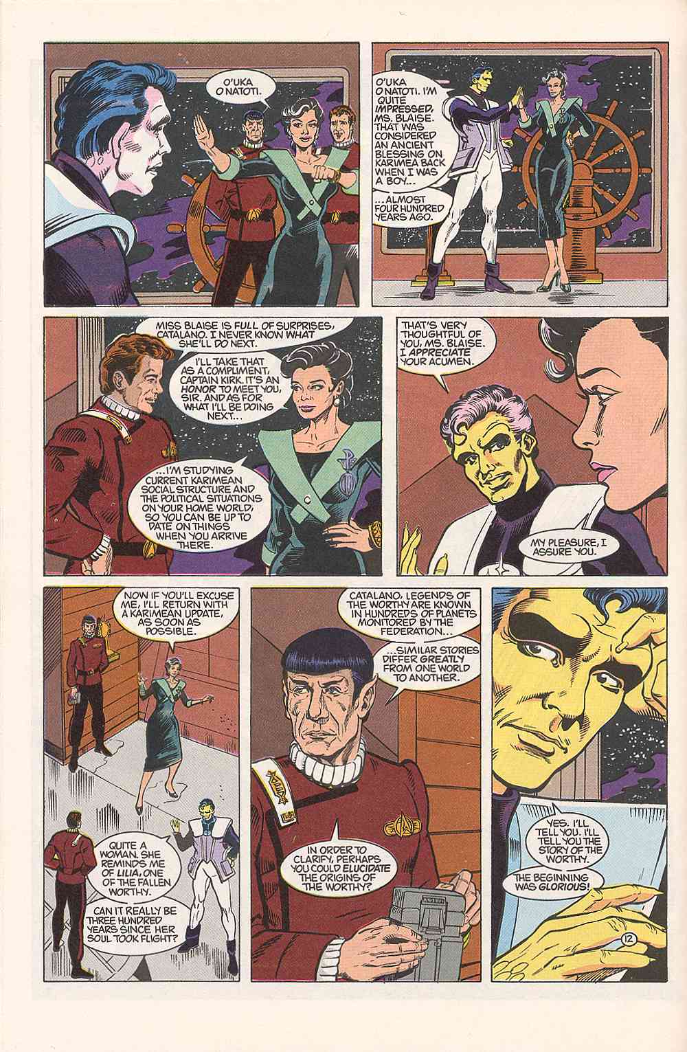 Read online Star Trek (1989) comic -  Issue #13 - 15
