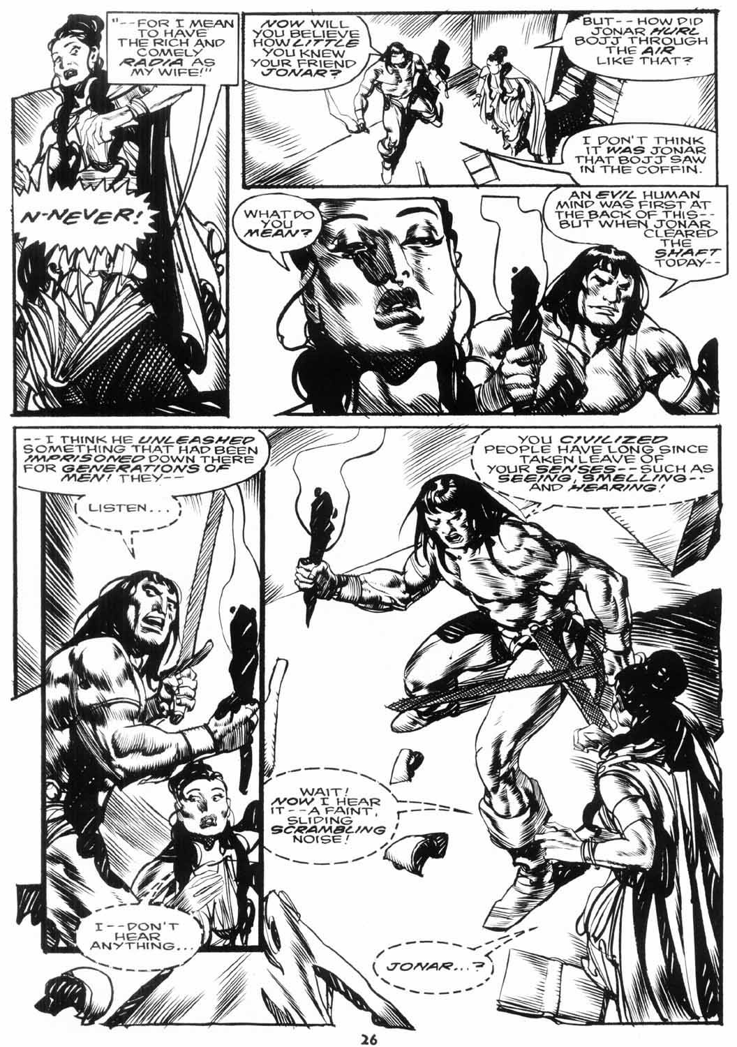 Read online The Savage Sword Of Conan comic -  Issue #224 - 28