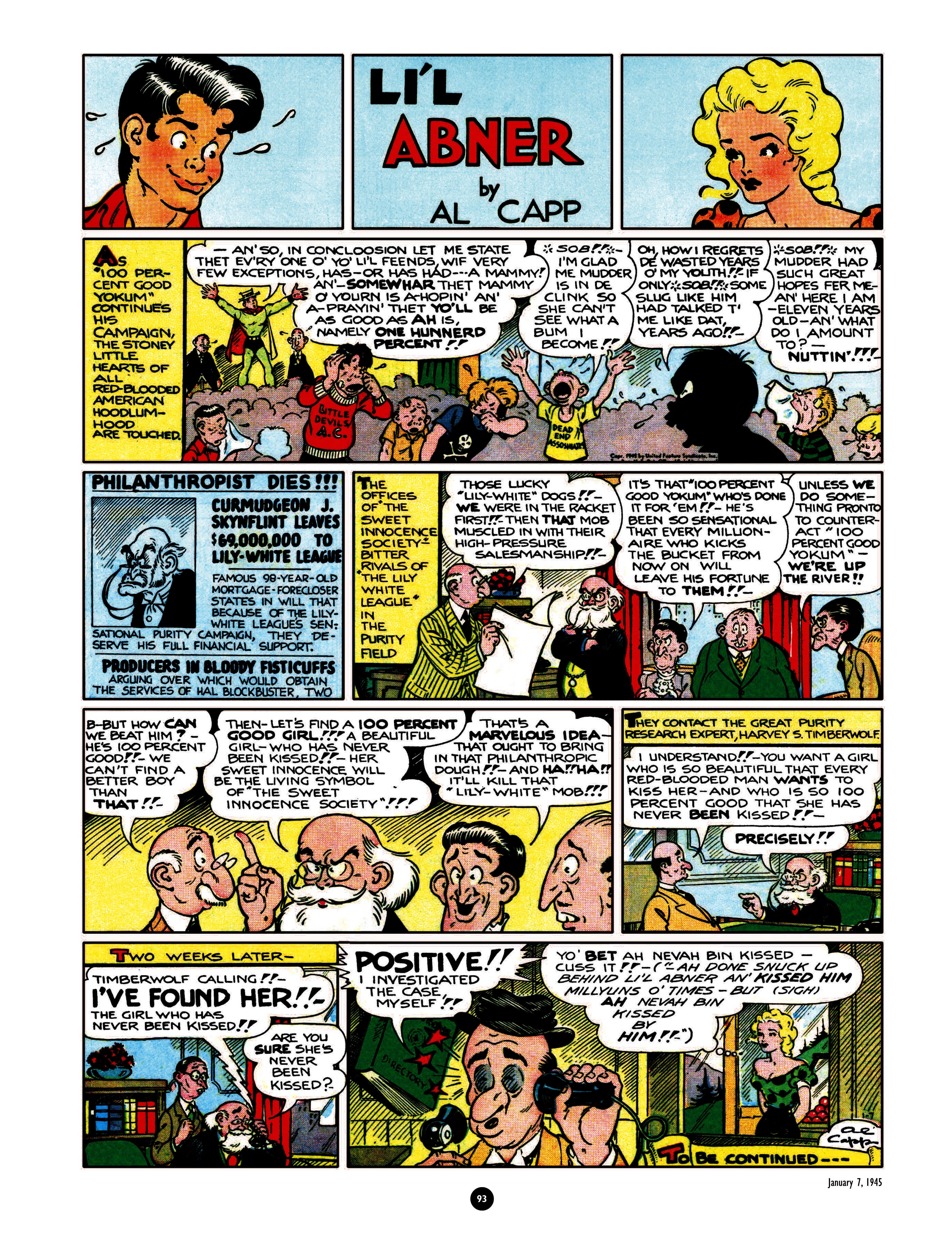 Read online Al Capp's Li'l Abner Complete Daily & Color Sunday Comics comic -  Issue # TPB 6 (Part 1) - 93