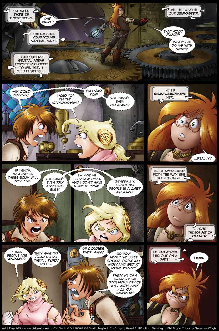 Read online Girl Genius (2002) comic -  Issue #9 - 40