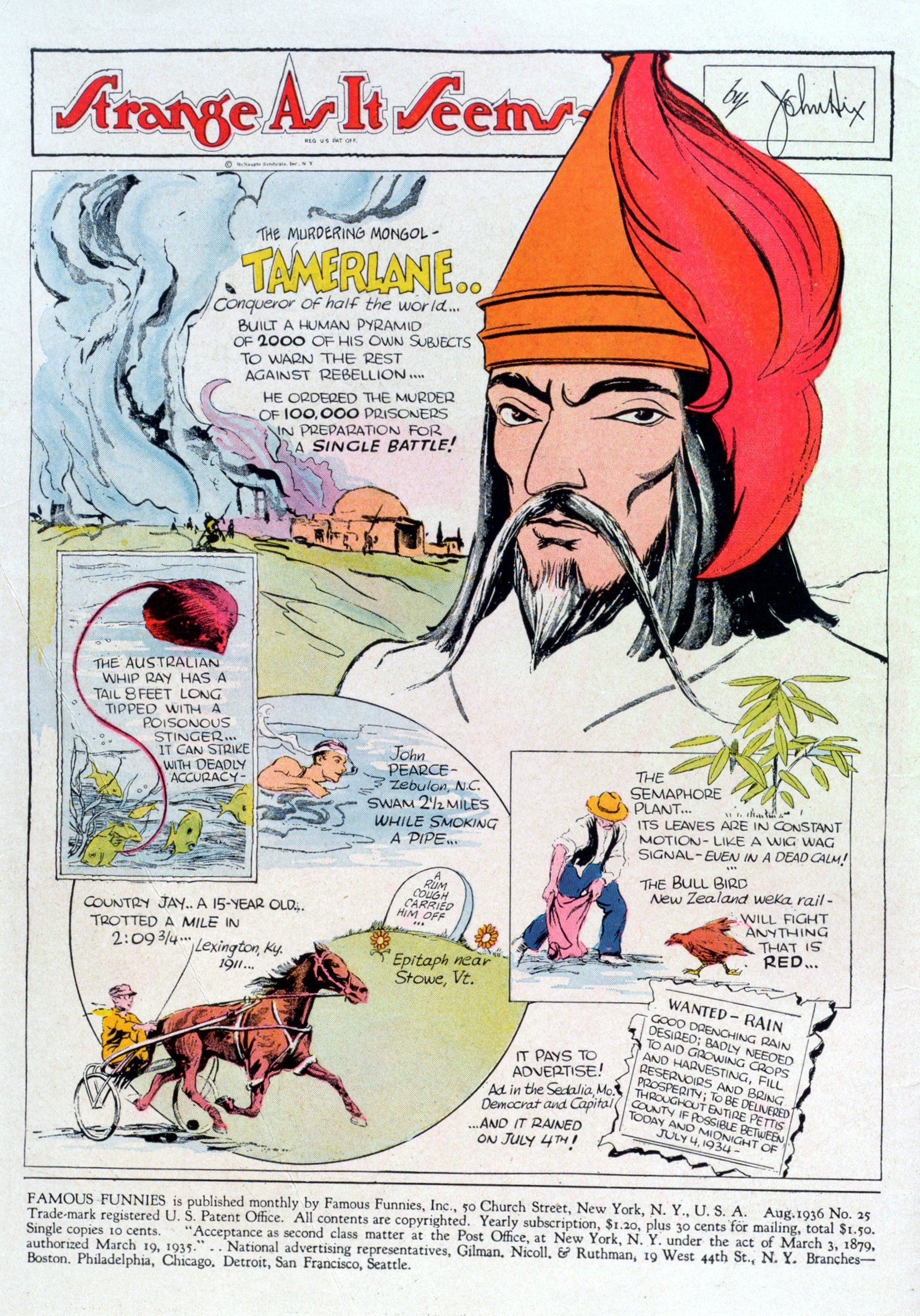 Read online Famous Funnies comic -  Issue #25 - 2