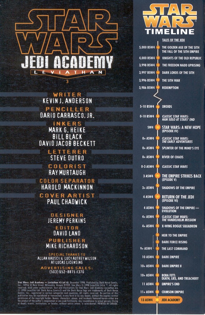 Read online Star Wars: Jedi Academy - Leviathan comic -  Issue #3 - 2