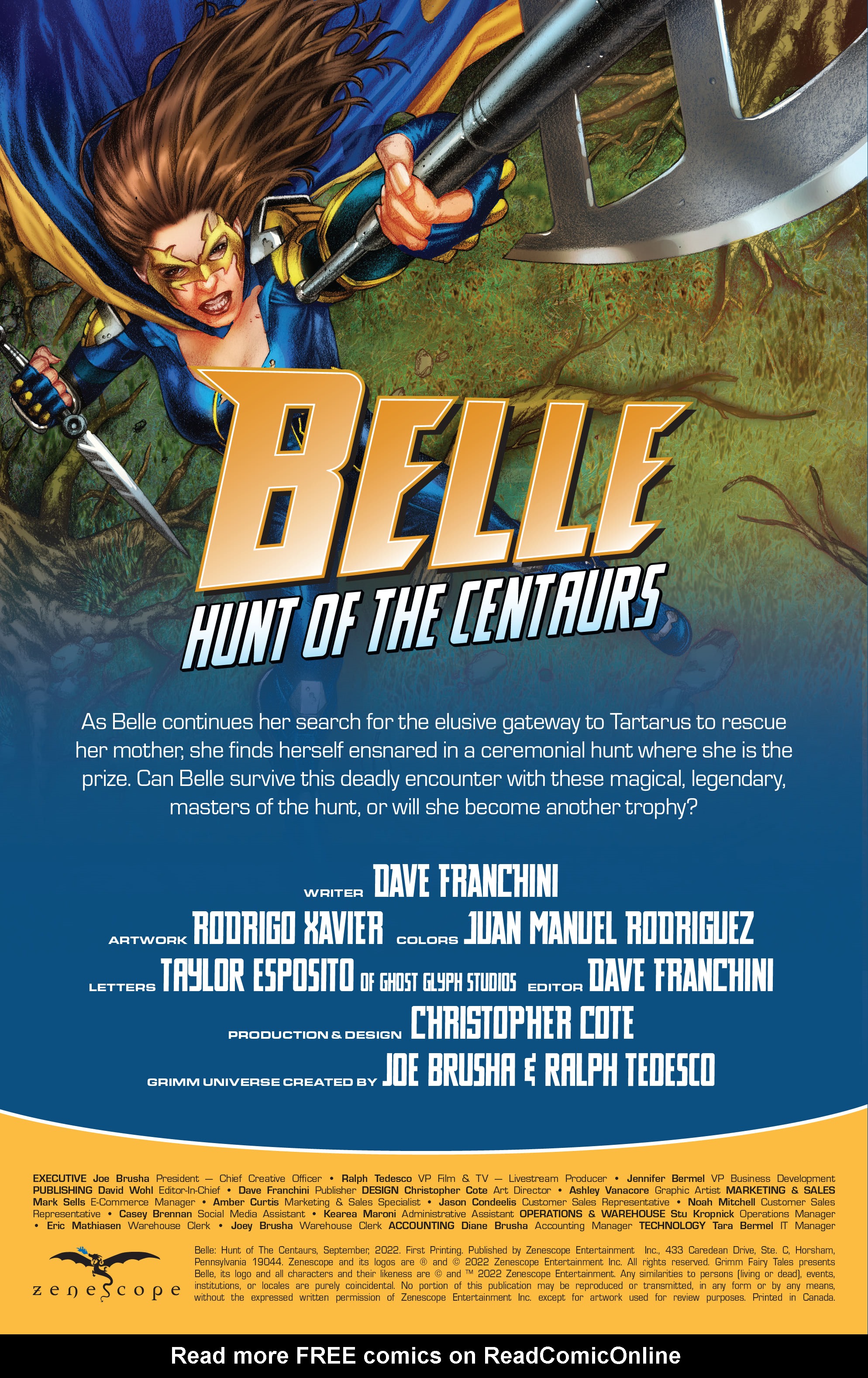 Read online Belle: Hunt of the Centaurs comic -  Issue # Full - 2