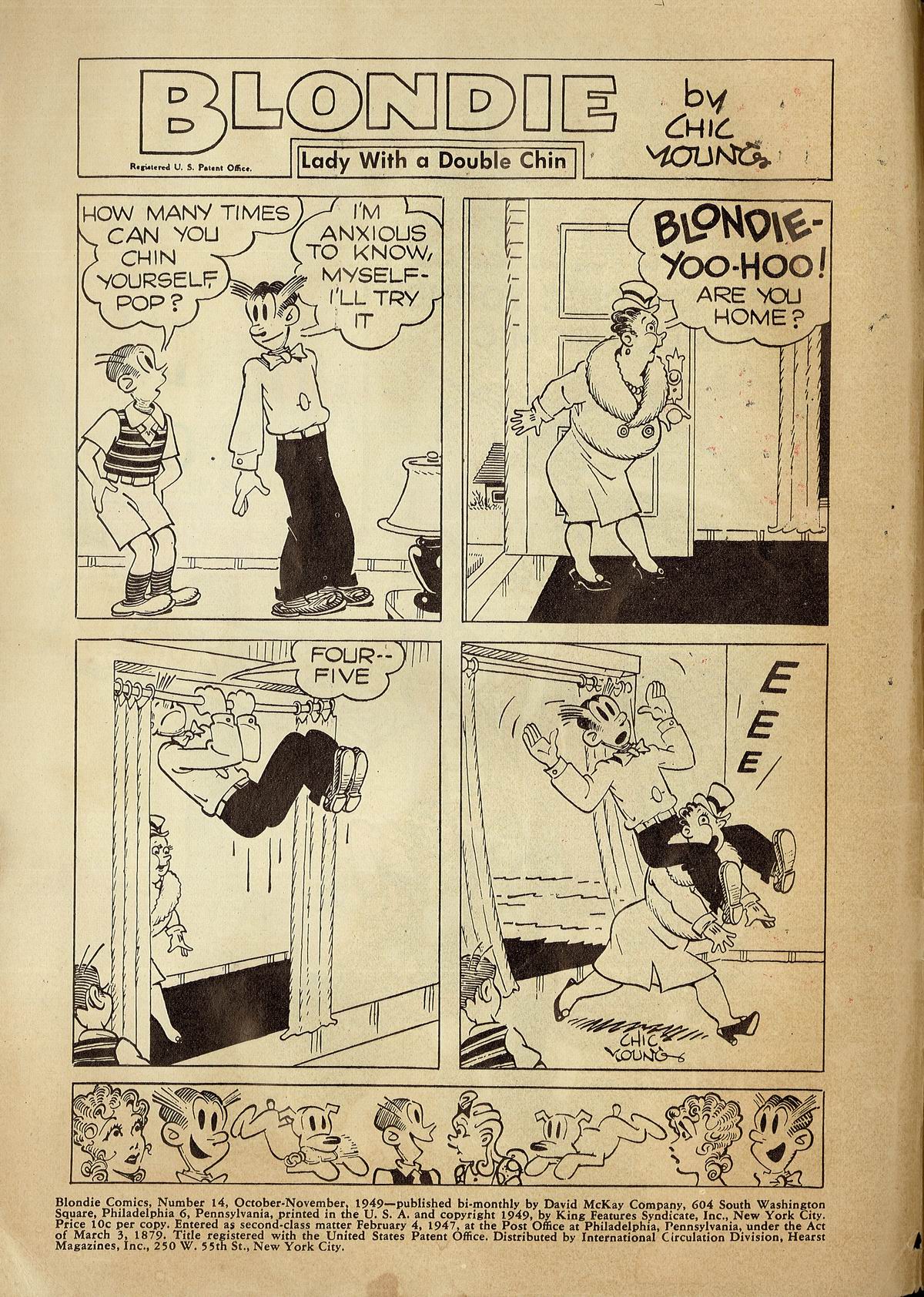 Read online Blondie Comics (1947) comic -  Issue #14 - 2
