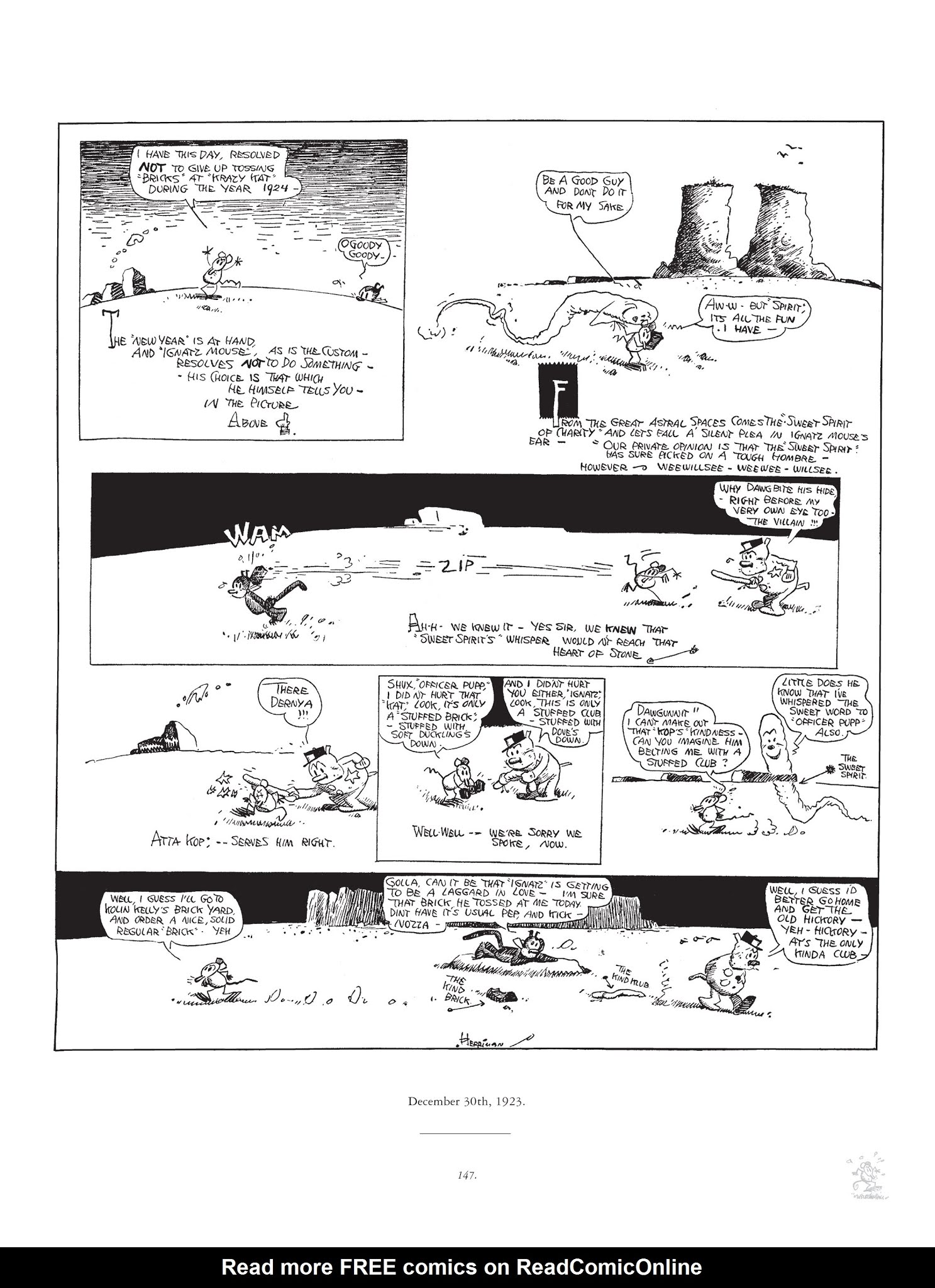 Read online Krazy & Ignatz comic -  Issue # TPB 3 - 147