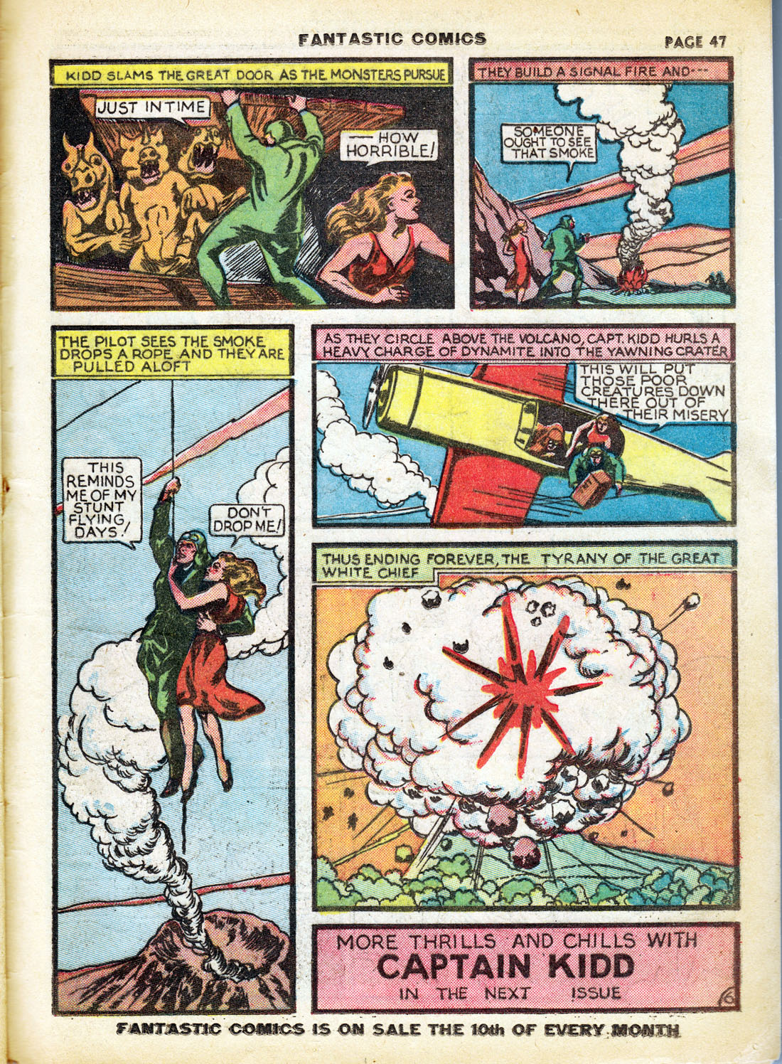 Read online Fantastic Comics comic -  Issue #7 - 49