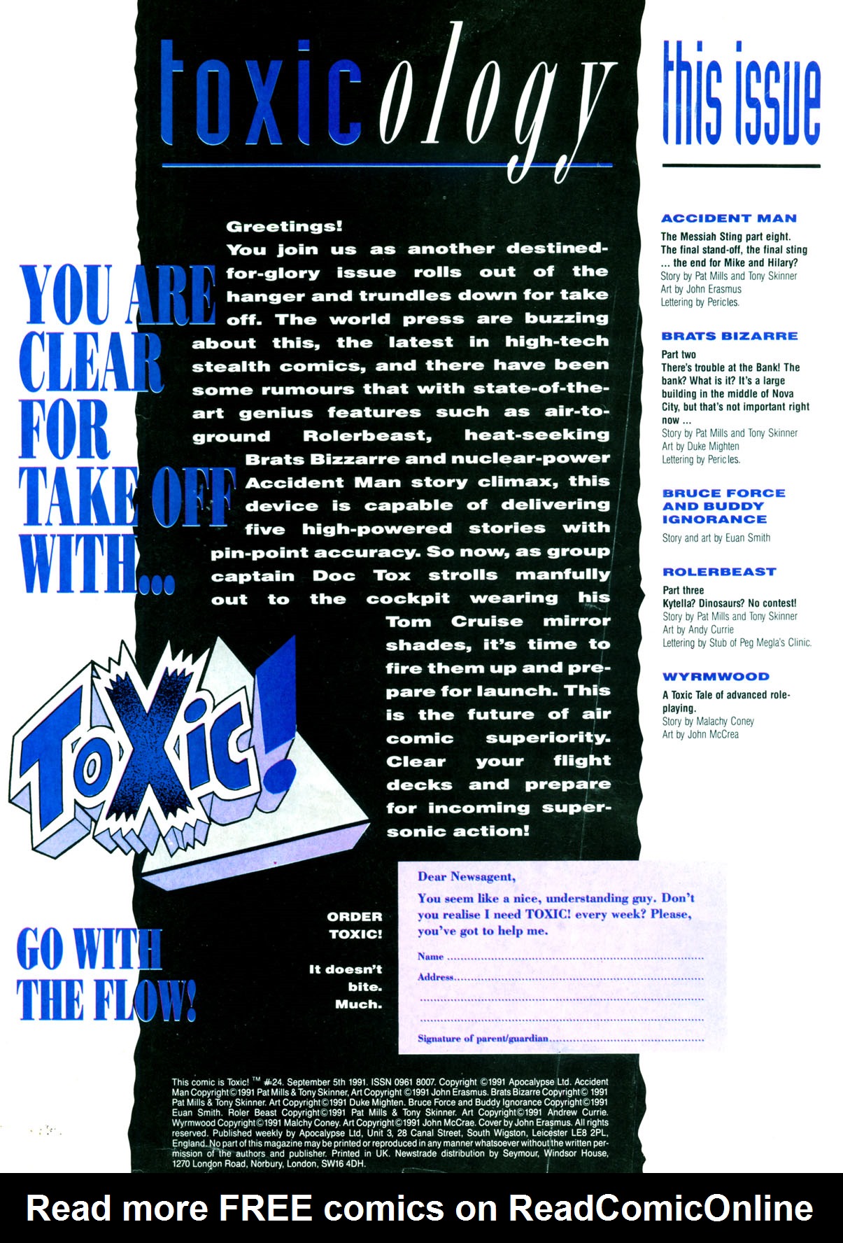 Read online Toxic! comic -  Issue #24 - 2