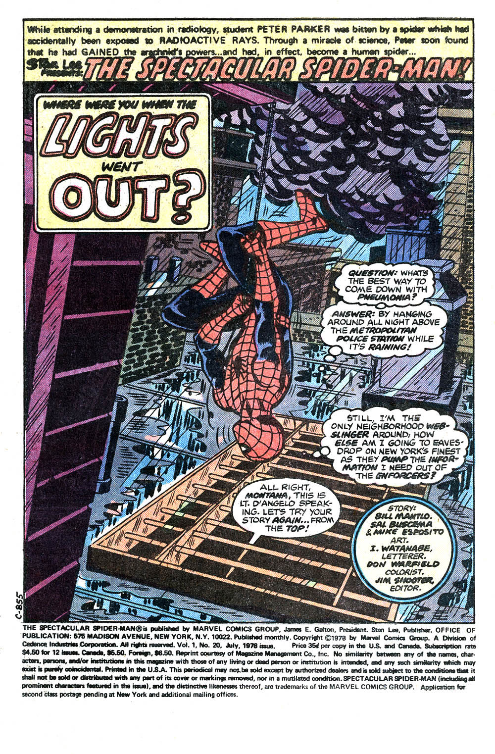 Read online The Spectacular Spider-Man (1976) comic -  Issue #20 - 2