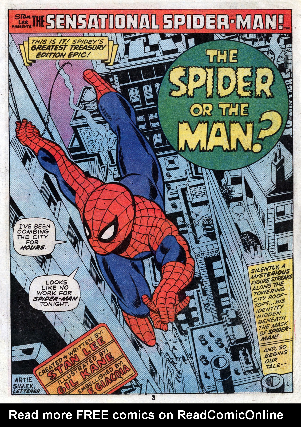 Read online Marvel Treasury Edition comic -  Issue #14 - 3