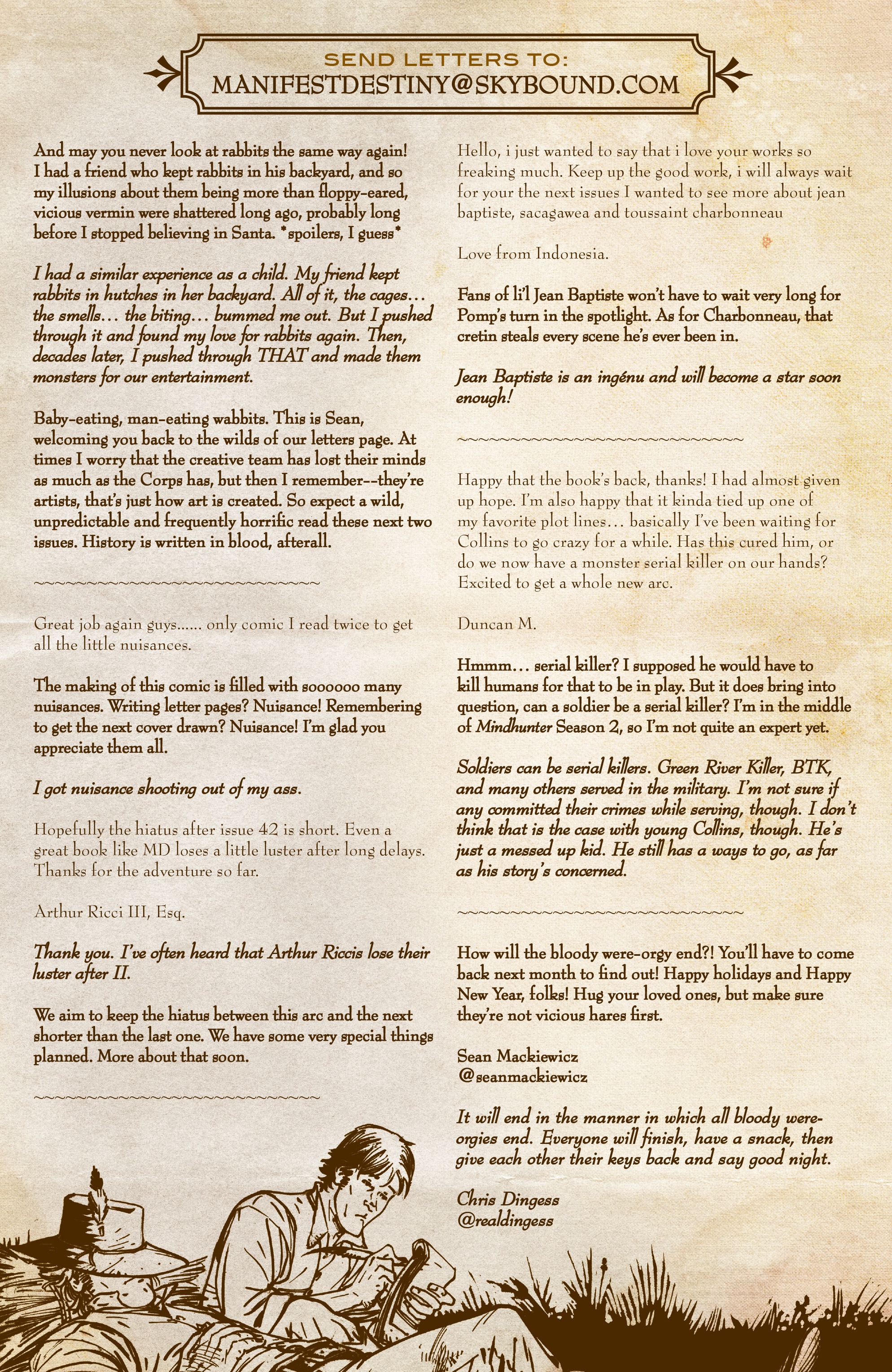 Read online Manifest Destiny comic -  Issue #40 - 23