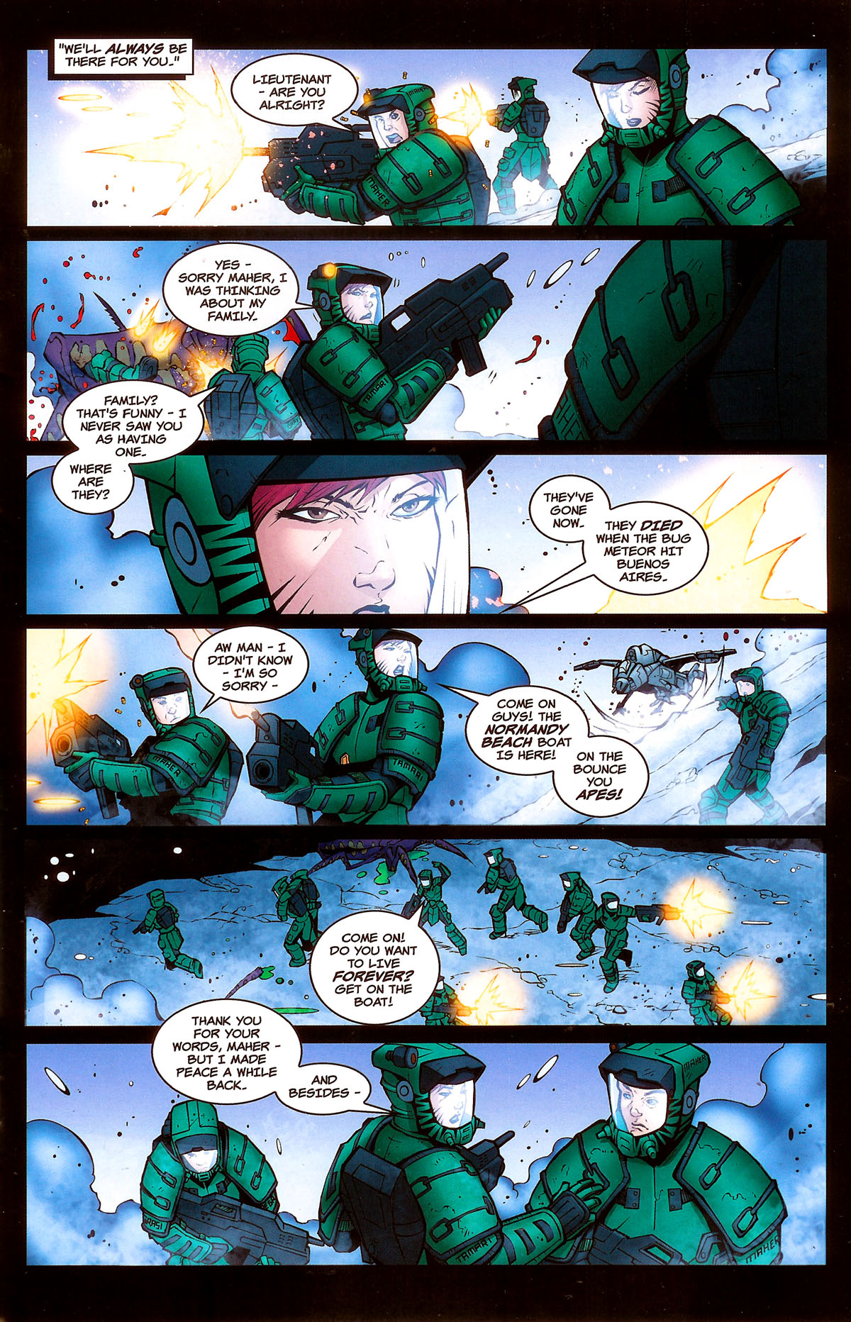 Read online Starship Troopers (2007) comic -  Issue #0 - 9