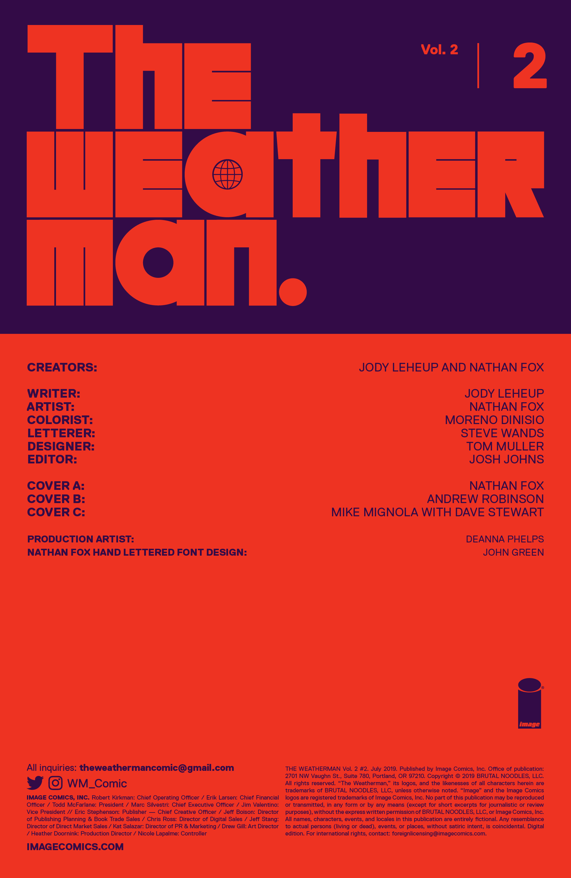 Read online The Weatherman (2019) comic -  Issue #2 - 2