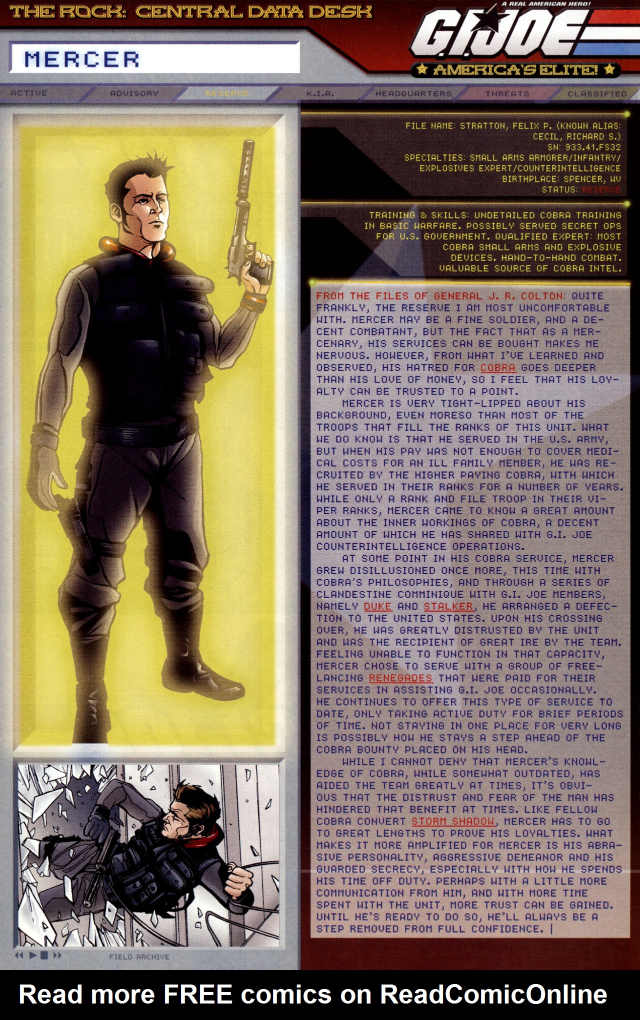 Read online G.I. Joe: Data Desk Handbook comic -  Issue #2 - 39
