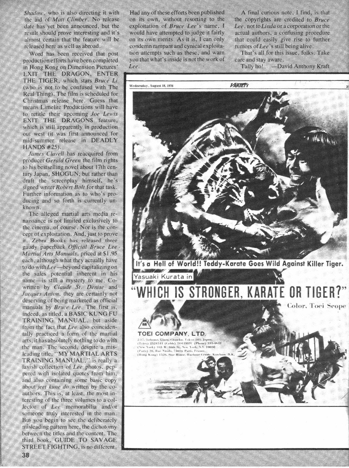 Read online The Deadly Hands of Kung Fu comic -  Issue #32 - 37