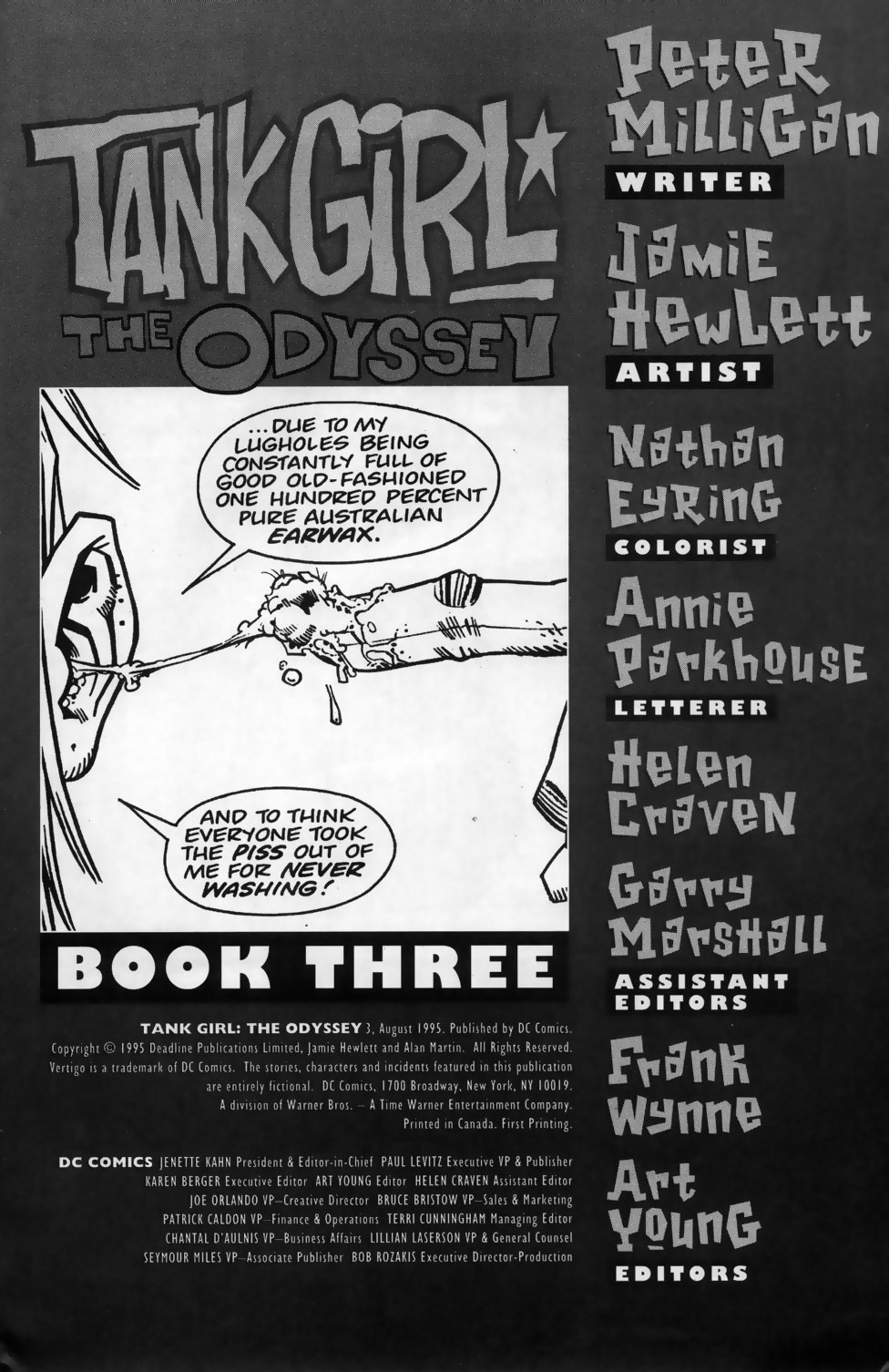 Read online Tank Girl: The Odyssey comic -  Issue #3 - 2