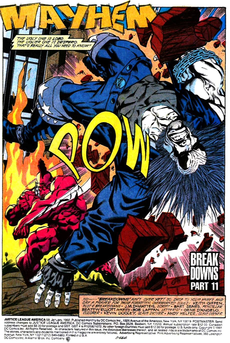 Read online Justice League America comic -  Issue #58 - 2