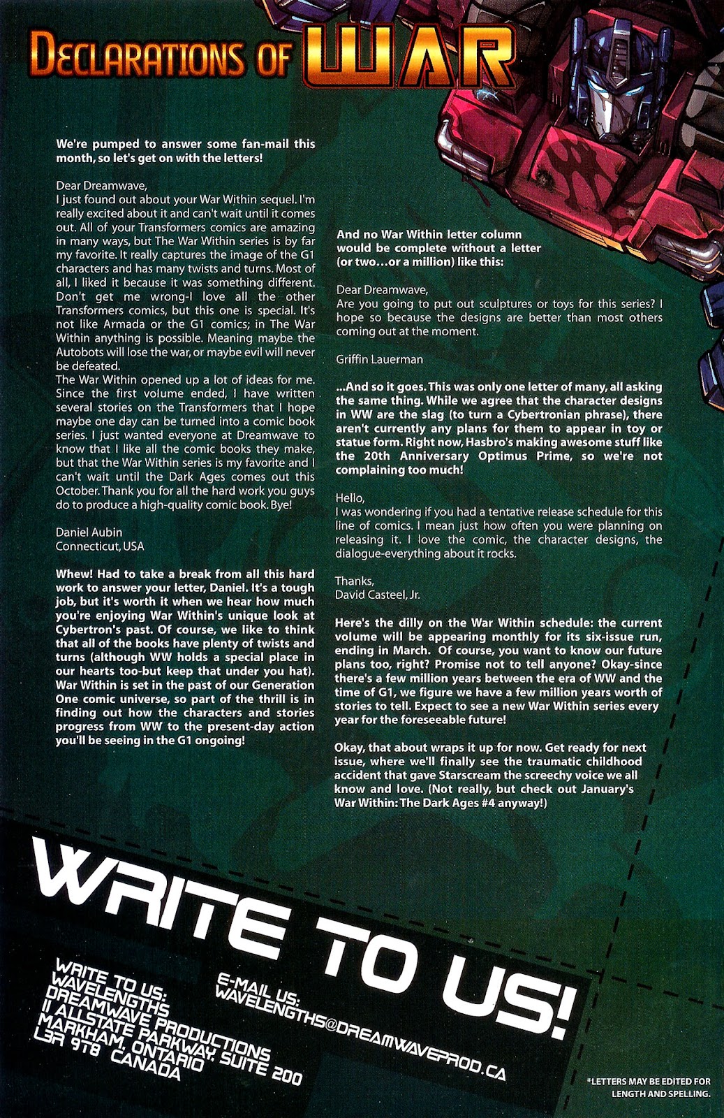 Transformers War Within: The Dark Ages issue 3 - Page 26