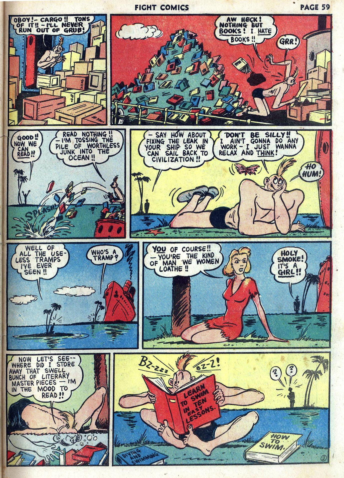 Read online Fight Comics comic -  Issue #10 - 61