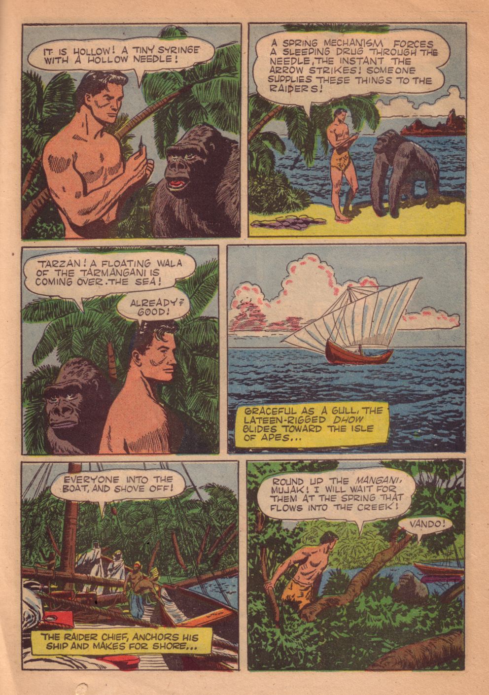 Read online Tarzan (1948) comic -  Issue #55 - 35