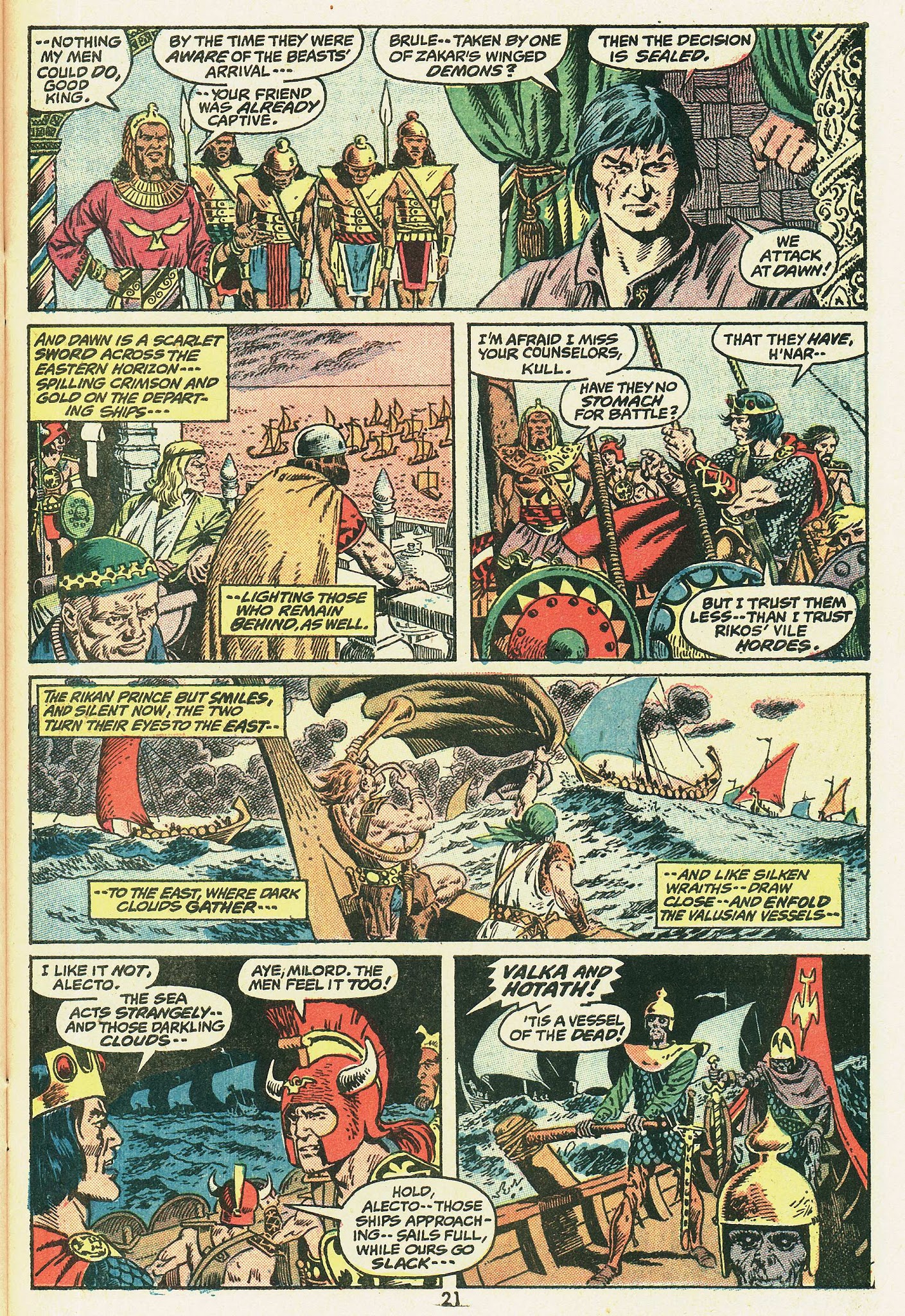 Read online Kull, the Conqueror (1971) comic -  Issue #5 - 16