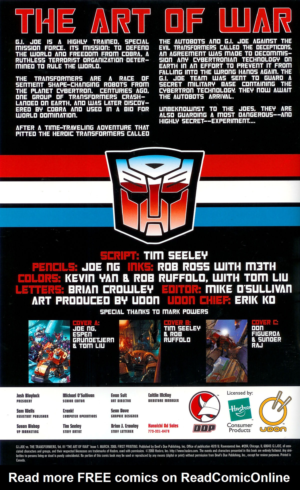 Read online G.I. Joe vs. The Transformers III: The Art of War comic -  Issue #1 - 4