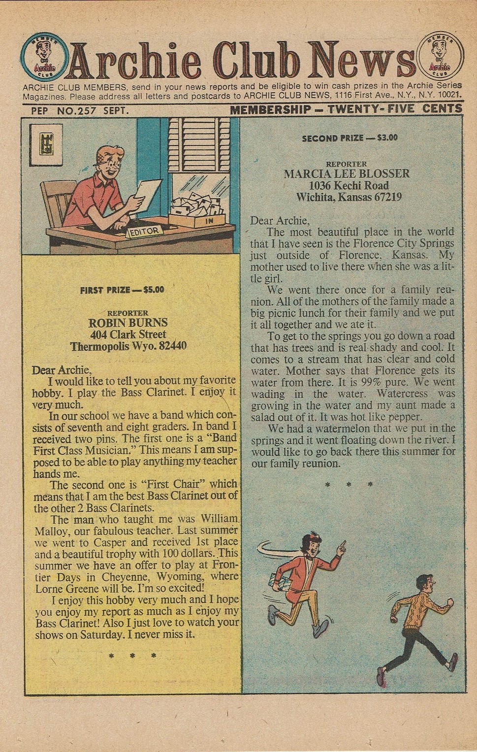 Read online Pep Comics comic -  Issue #257 - 26