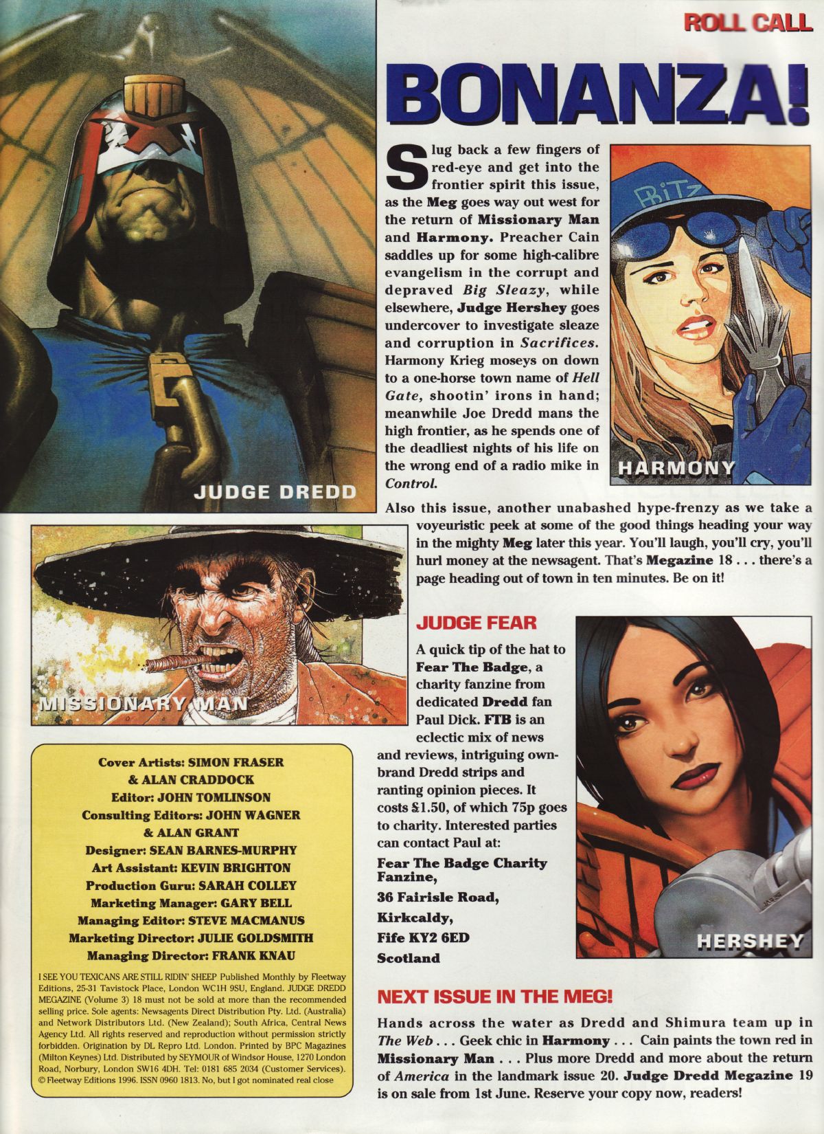Read online Judge Dredd Megazine (vol. 3) comic -  Issue #18 - 2