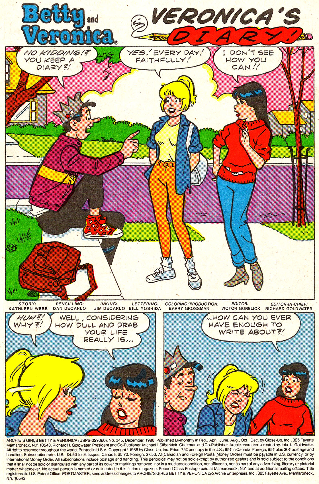 Read online Archie's Girls Betty and Veronica comic -  Issue #345 - 3