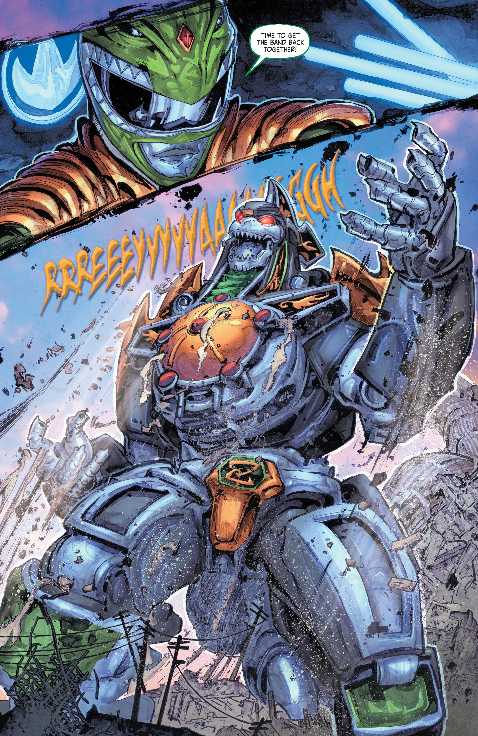 Read online Godzilla vs. The Mighty Morphin Power Rangers comic -  Issue #5 - 5