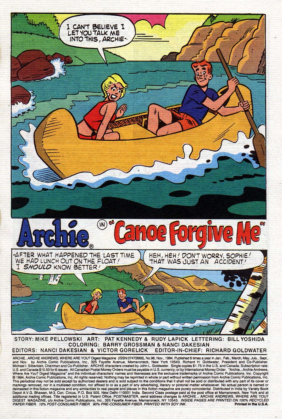 Archie...Archie Andrews, Where Are You? Digest Magazine issue 96 - Page 2