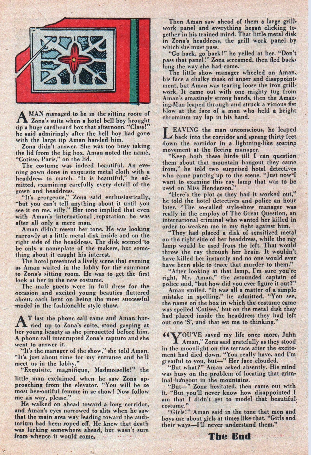 Read online Amazing Man Comics comic -  Issue #20 - 38